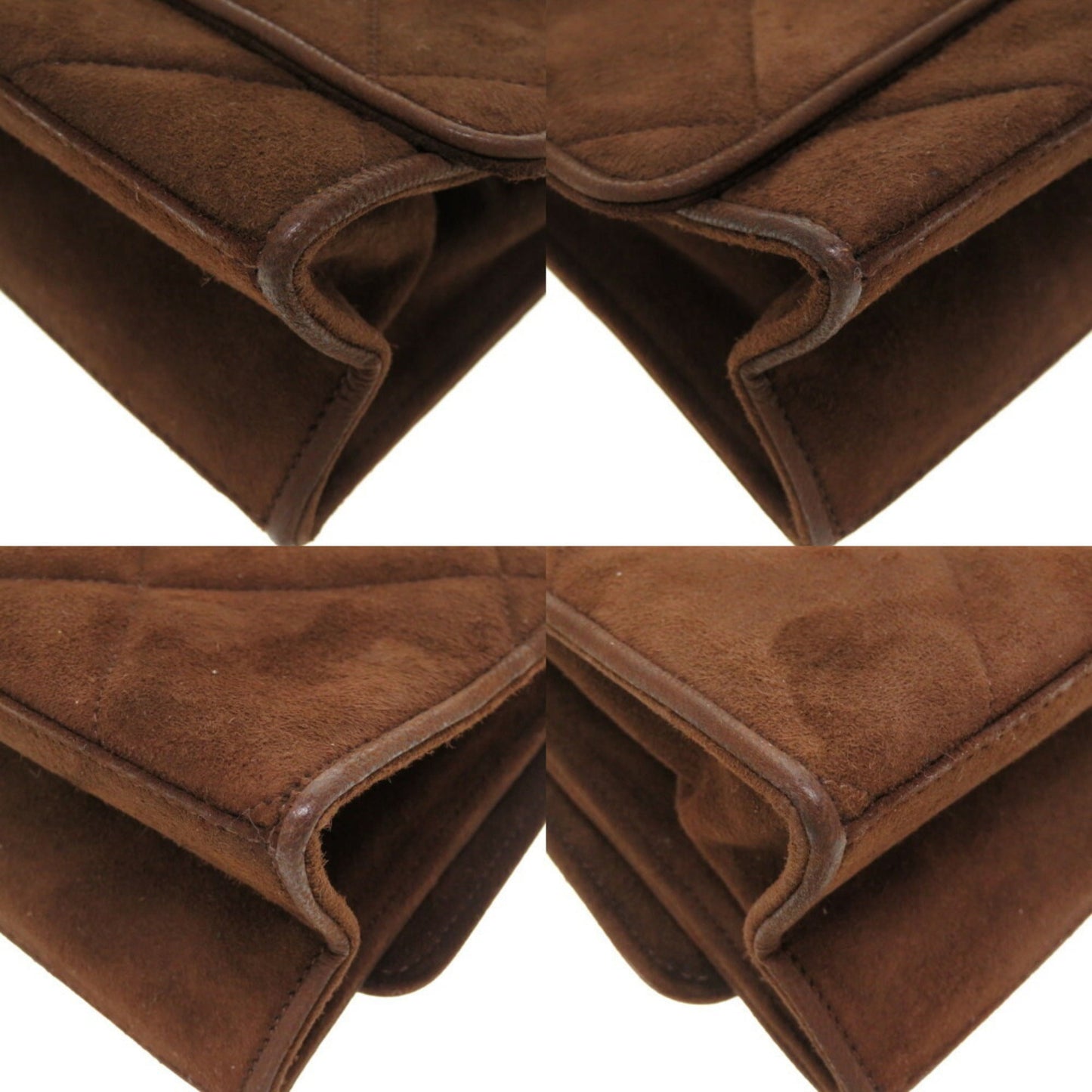 Chanel Brown Suede Shoulder Bag ()