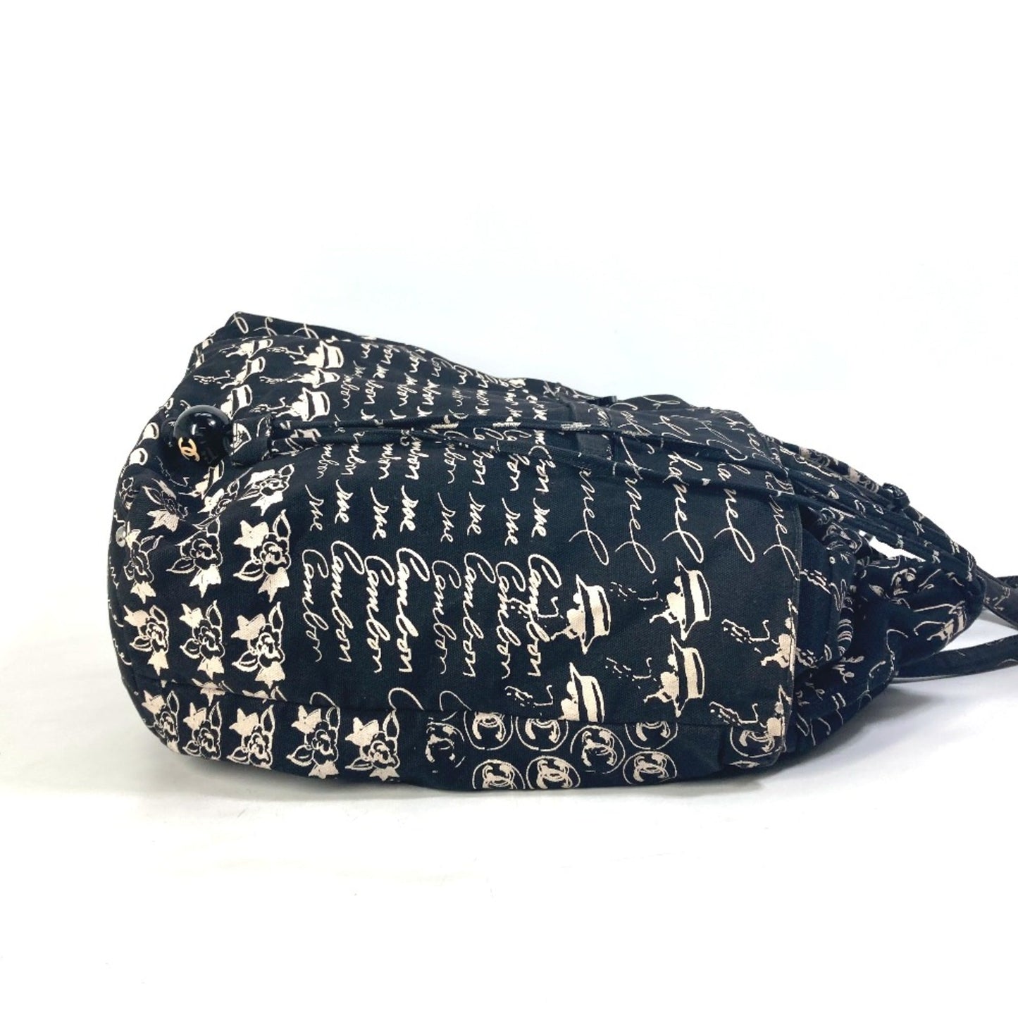 Chanel Black Cloth Tote Bag ()