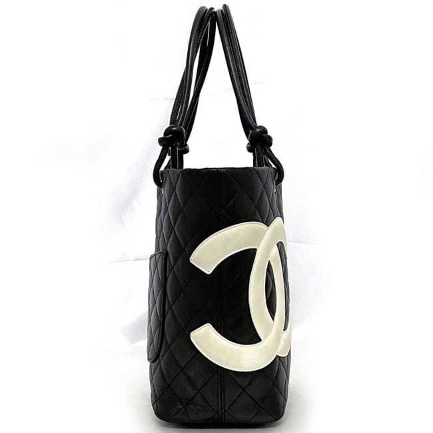 Chanel Black White Cambon Ligne Tote Bag ()