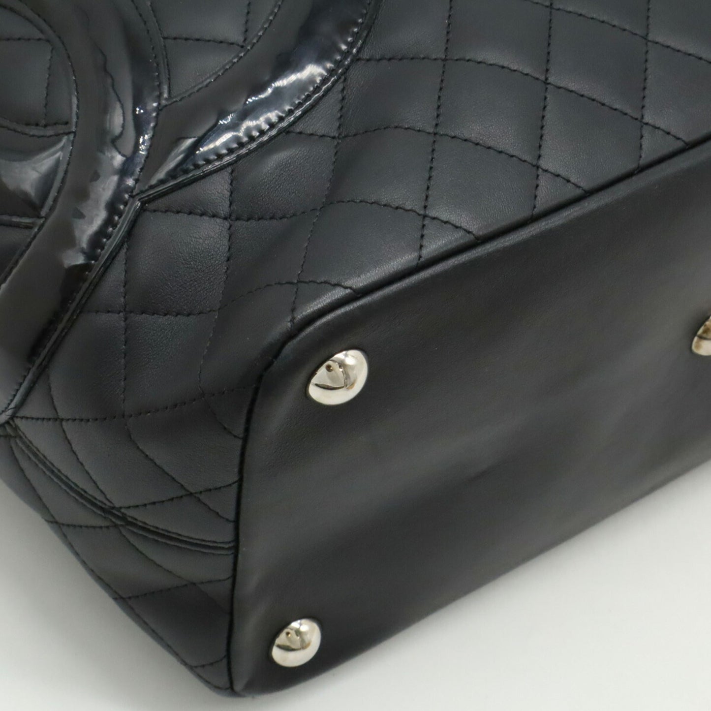 Chanel Black Pink Cambon Ligne Shoulder Bag Tote Bag ()