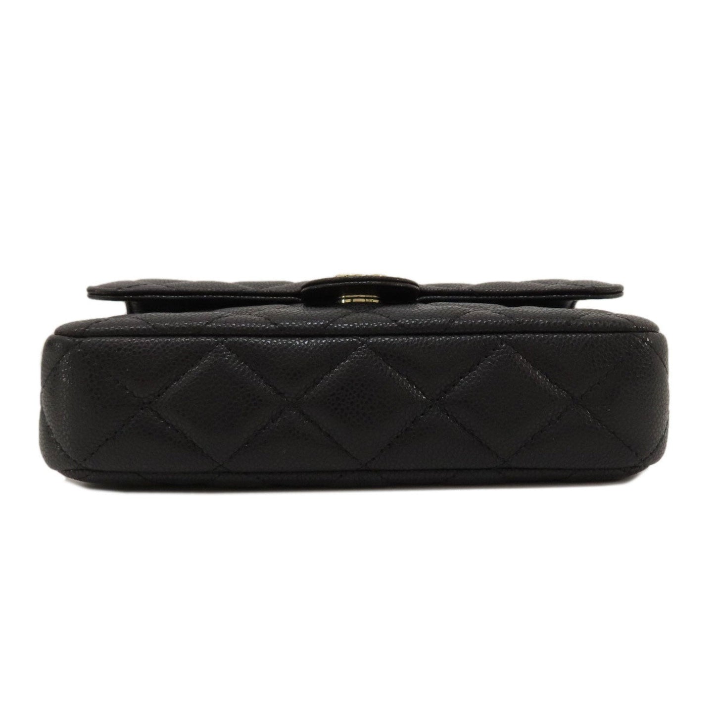 Chanel Black Caviar Leather Shoulder Bag ()