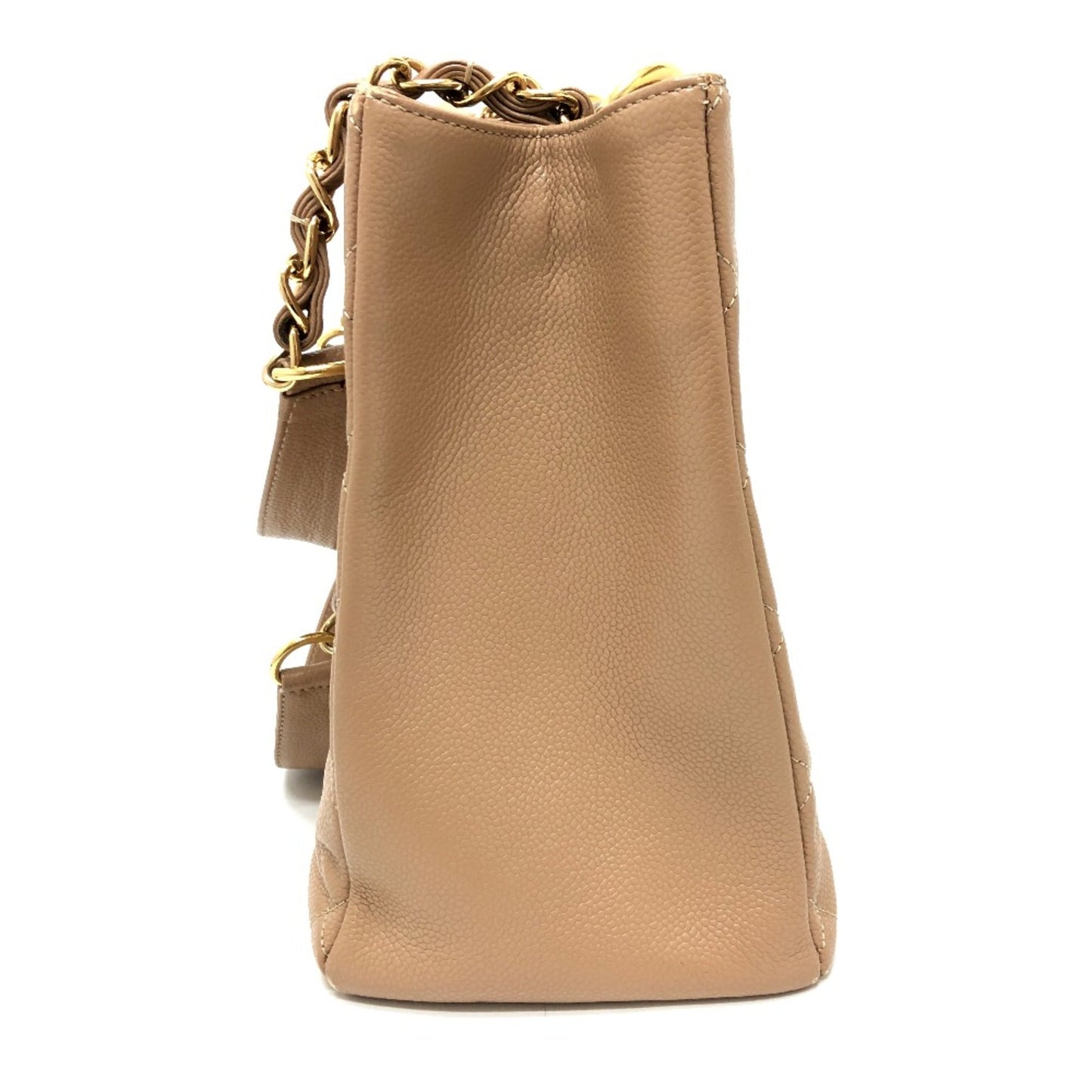 Chanel Beige Leather Shoulder Bag ()