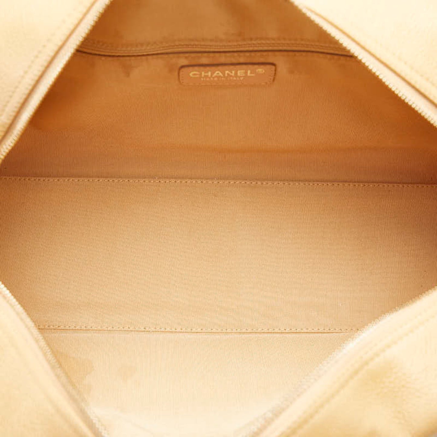 Chanel Beige Caviar Leather Handbag ()