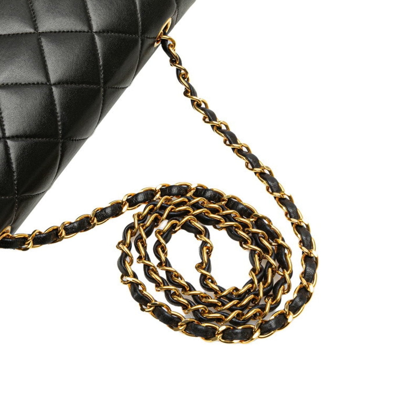 Chanel Black Leather Shoulder Bag ()