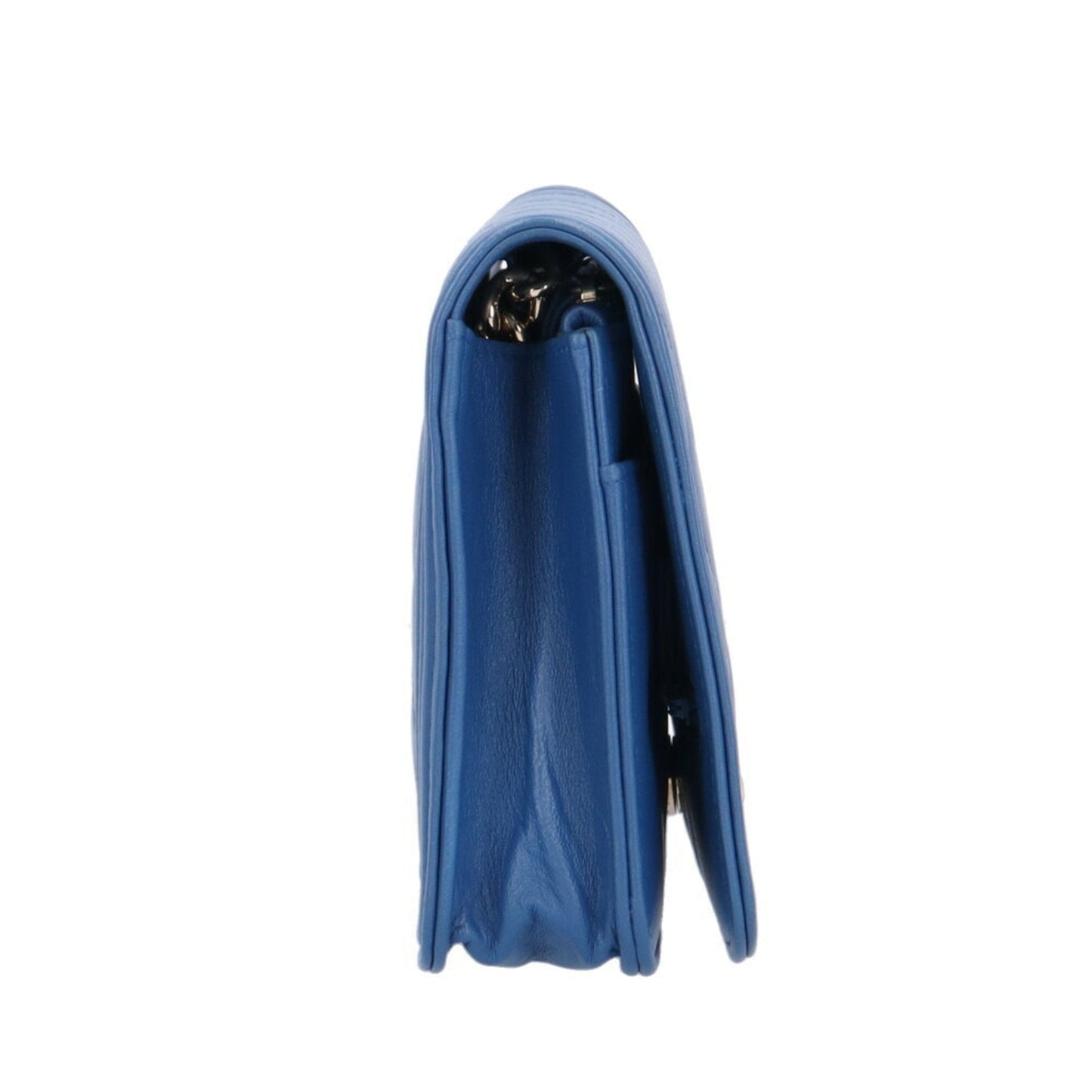 Chanel Blue Leather Shoulder Bag ()