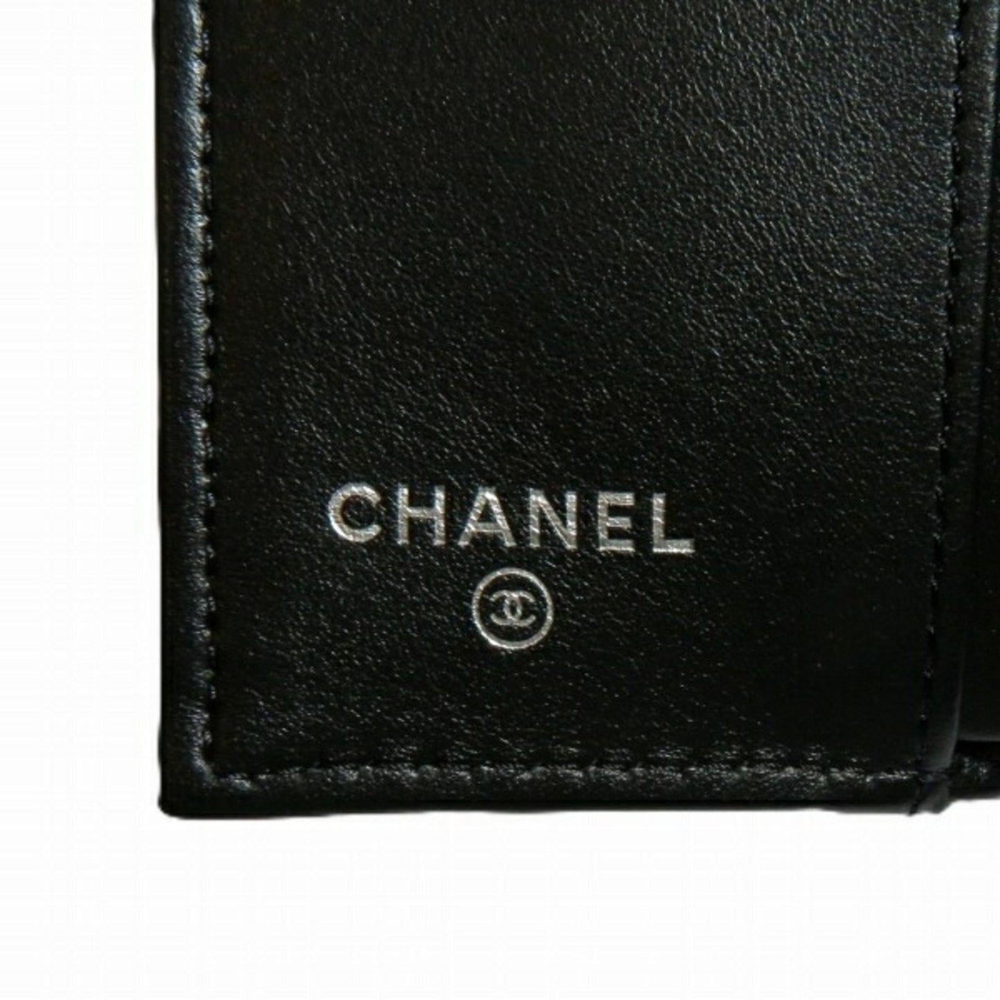 Chanel Black Grained Calfskin Coin Purse/Coin Case ()