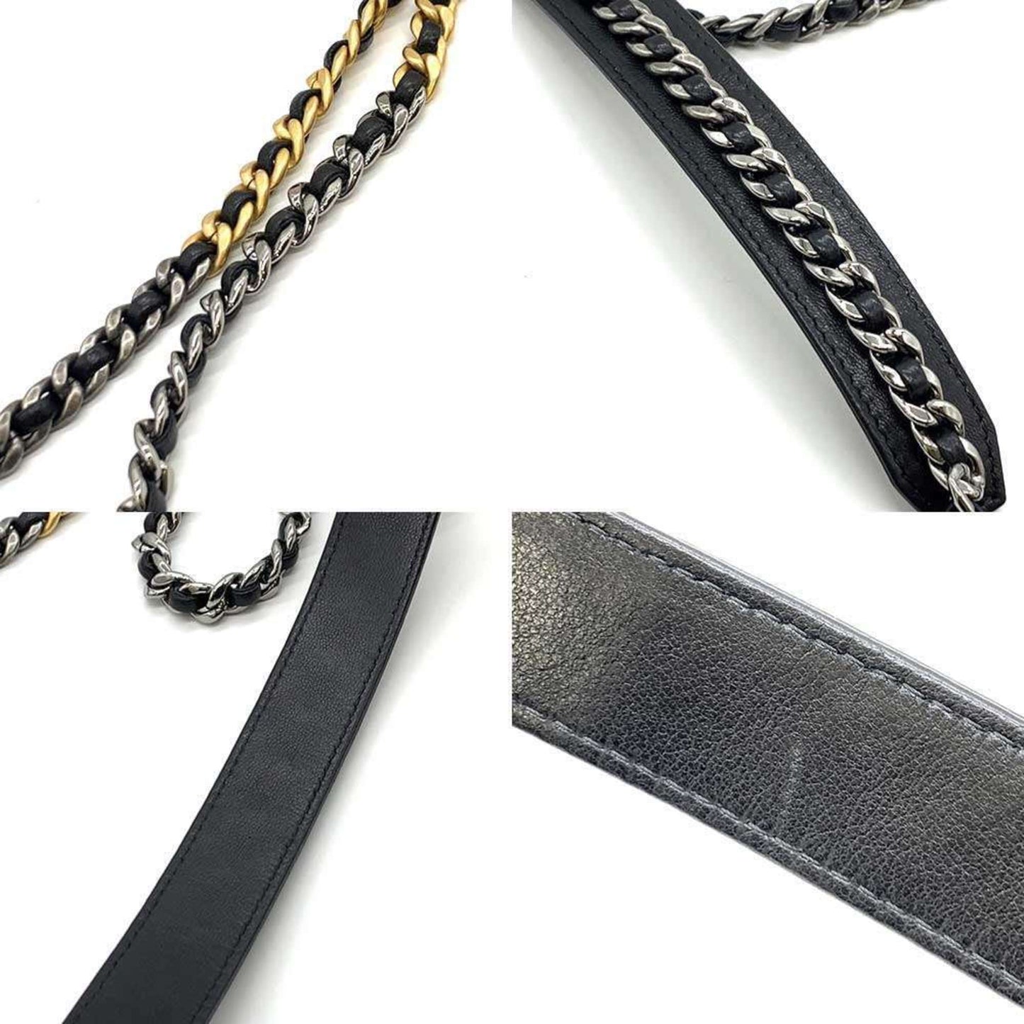 Chanel Black Leather Shoulder Bag ()