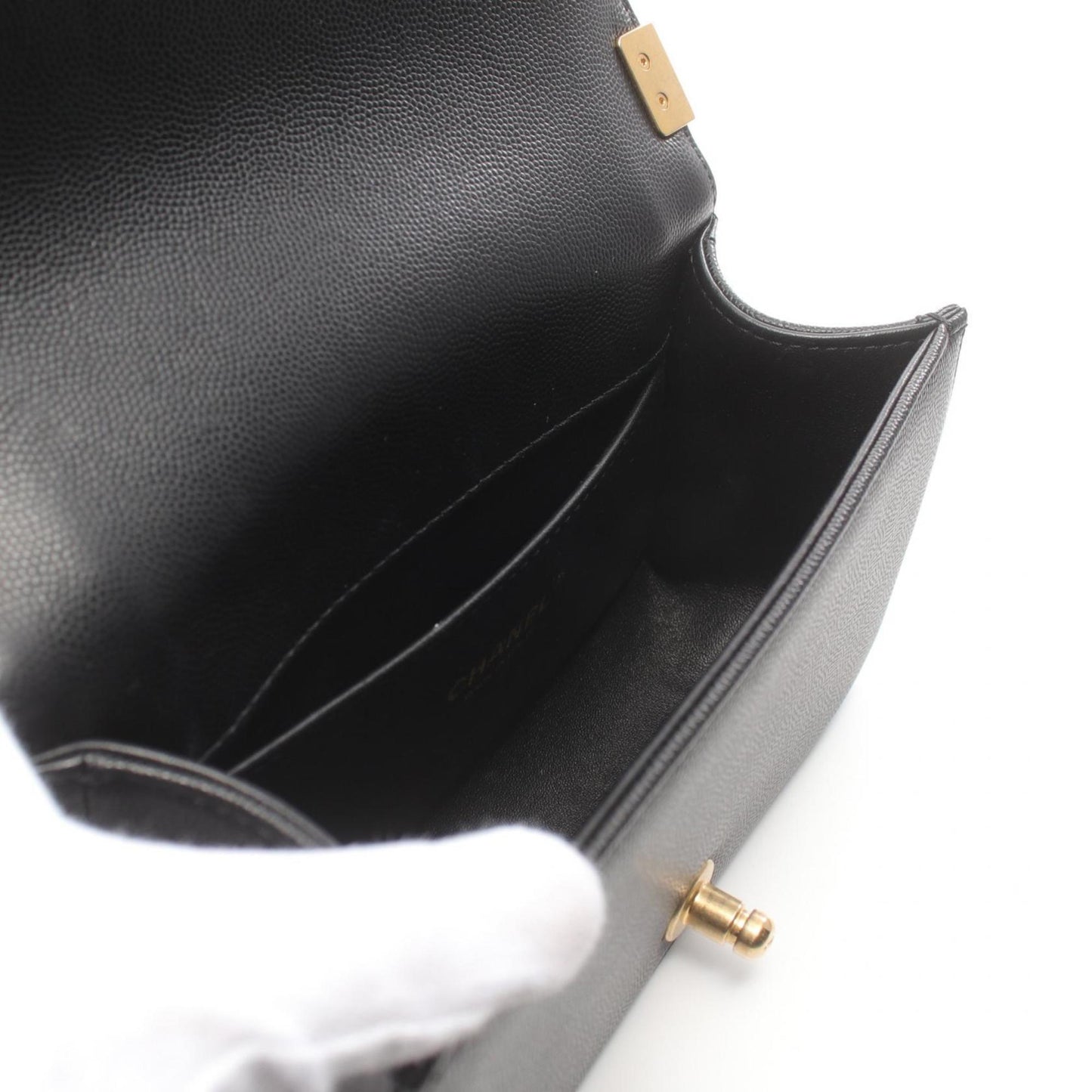 Chanel Black Leather Shoulder Bag ()