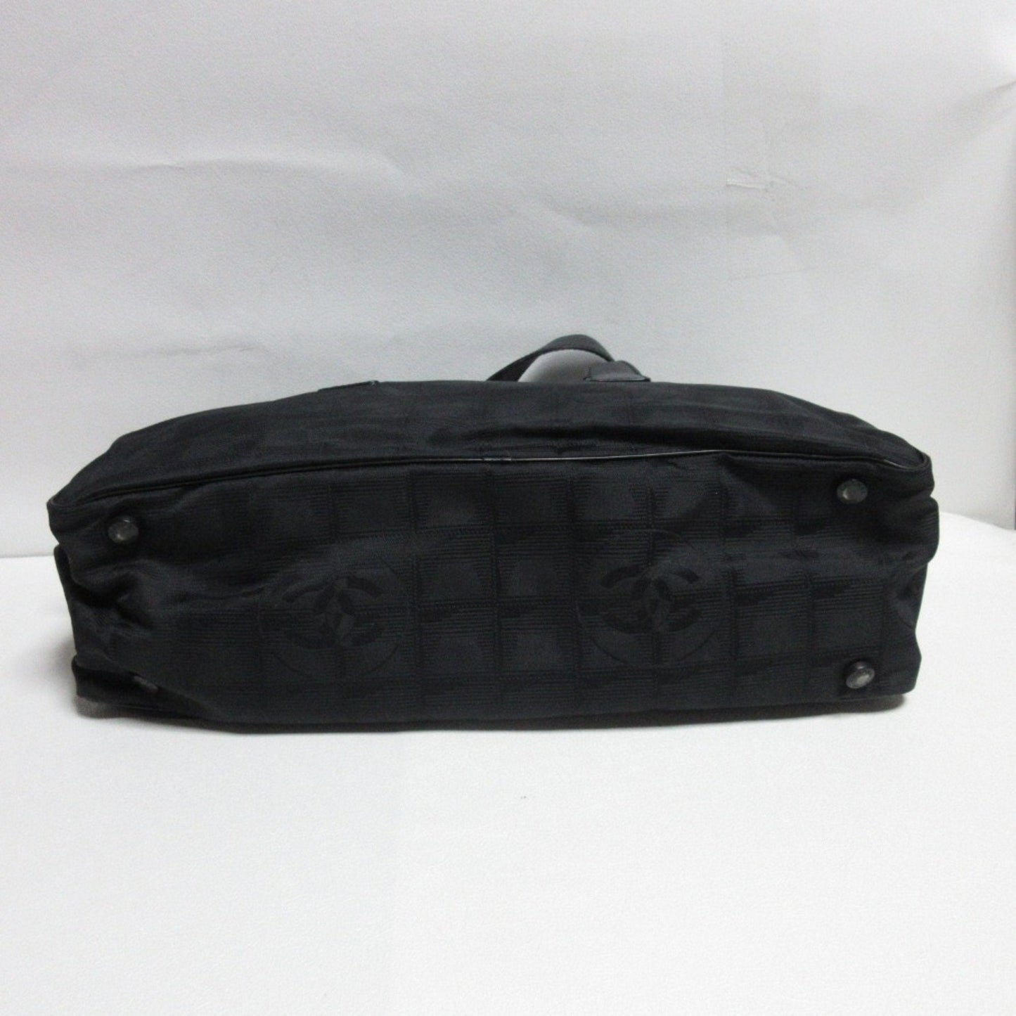 Chanel Black New Travel Line Boston Bag Handbag ()