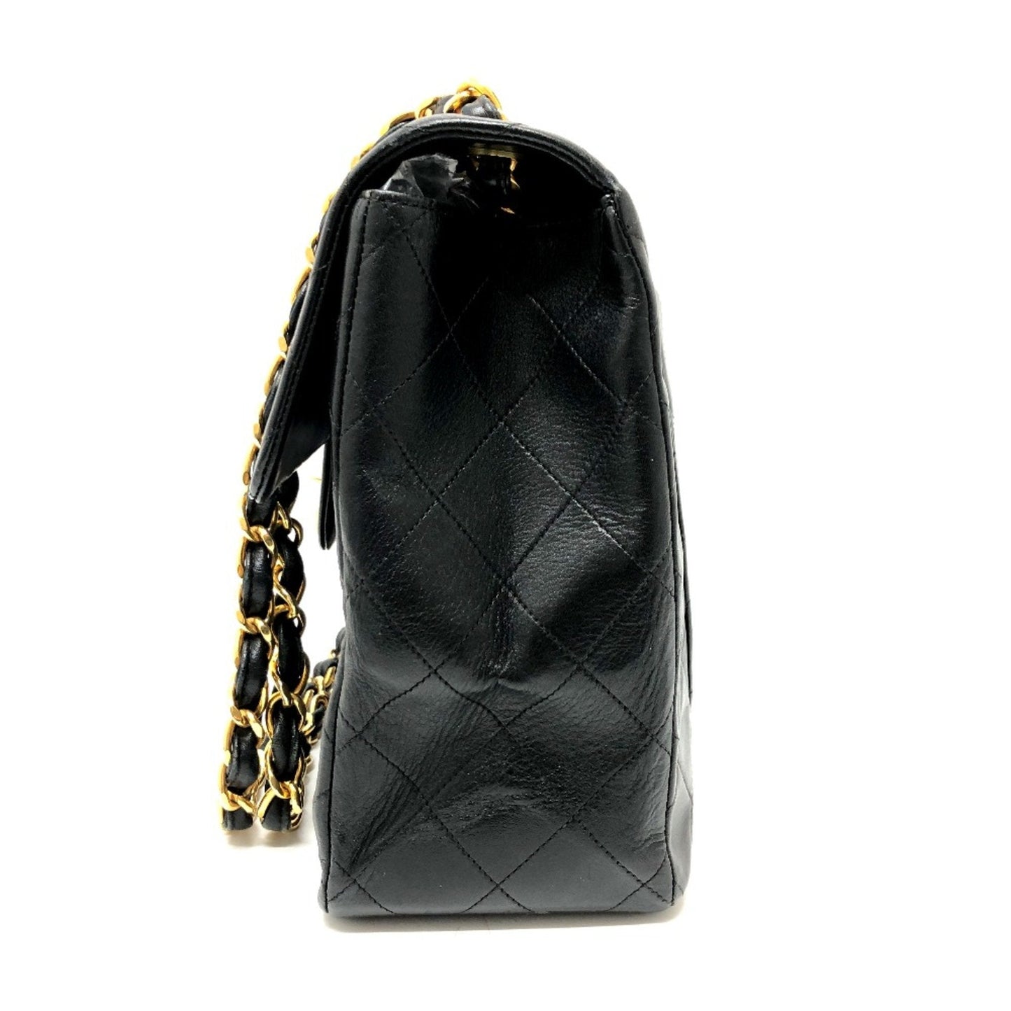 Chanel Black Leather Shoulder Bag ()