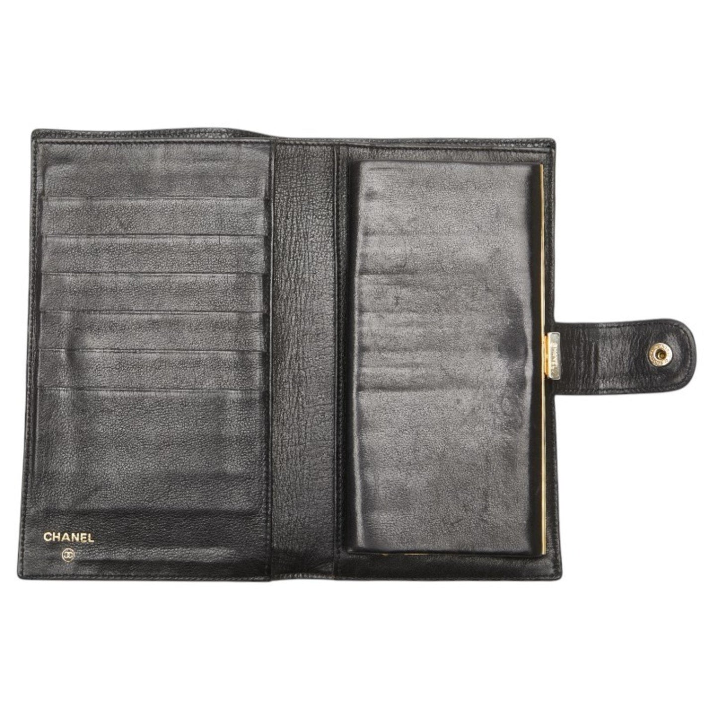 Chanel Black Grained Calfskin Coin Purse/Coin Case ()