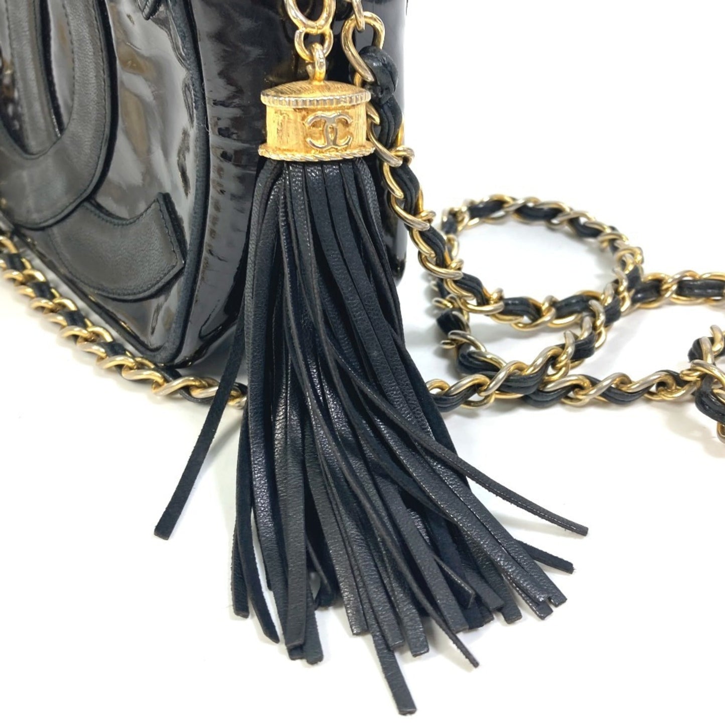 Chanel Black Leather Pochette Shoulder Bag ()