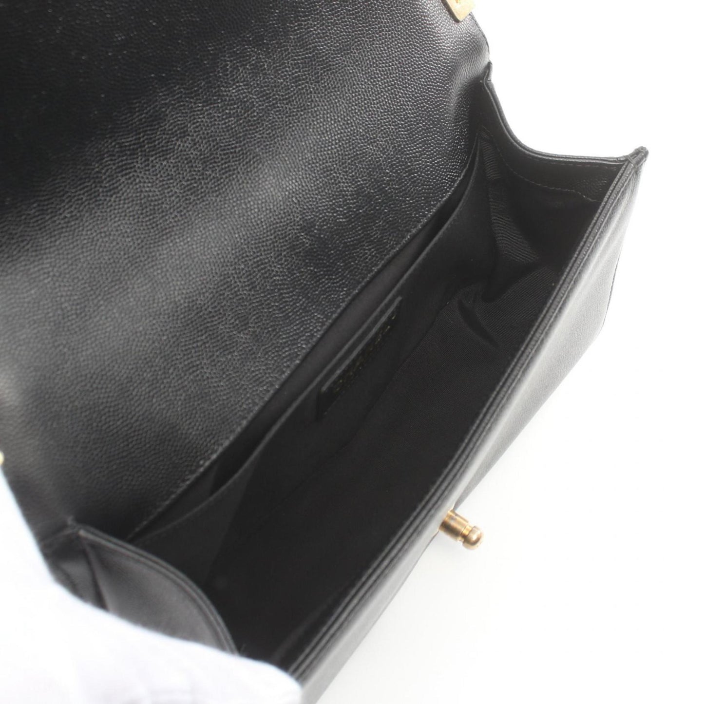 Chanel Black Caviar Leather Shoulder Bag ()