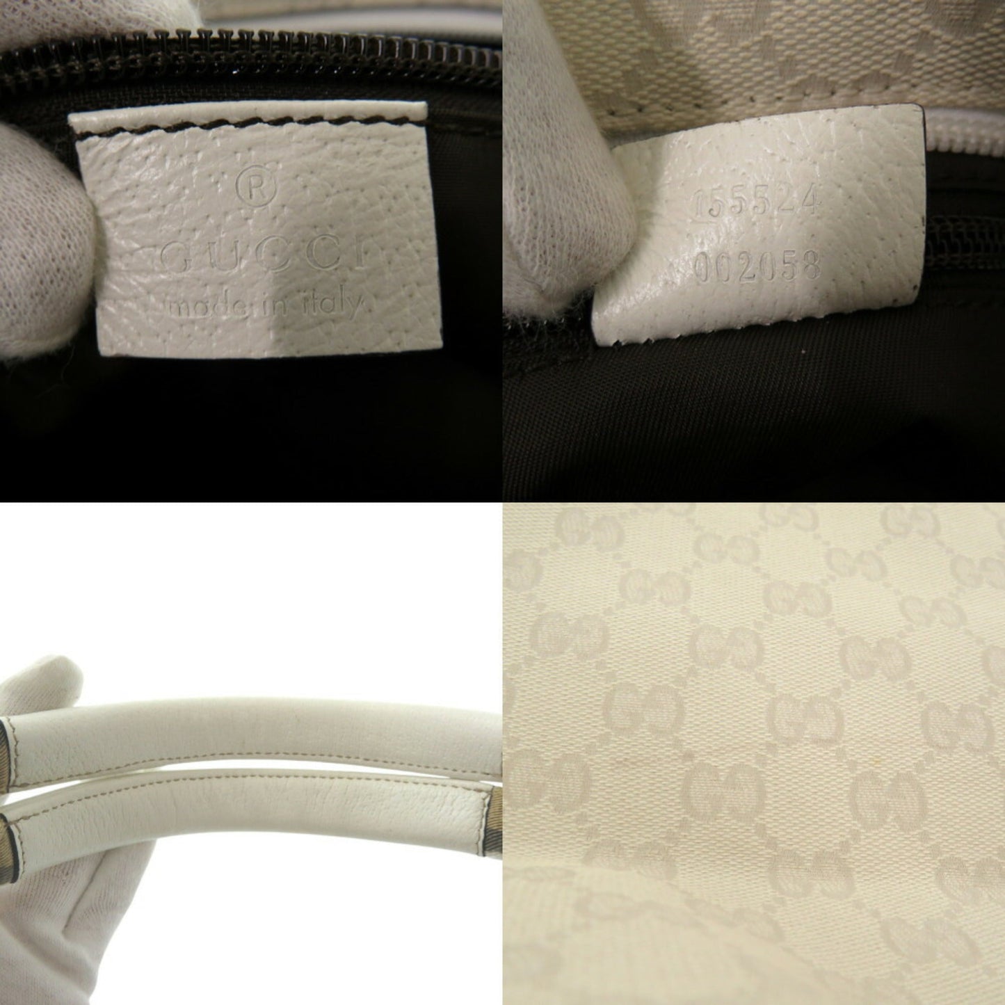 Gucci Ivory Gg Canvas Tote Bag ()