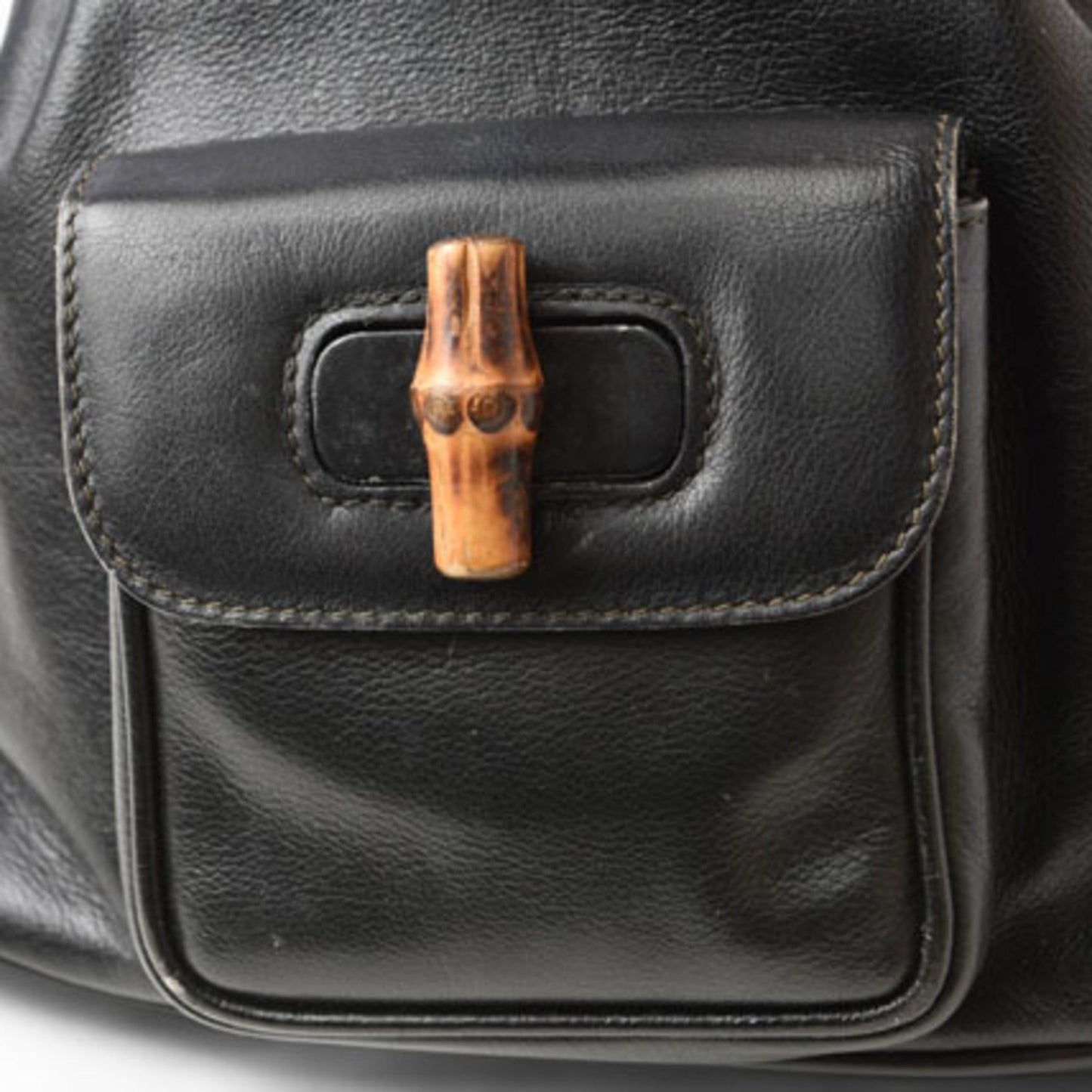 Gucci Black Leather Backpack ()