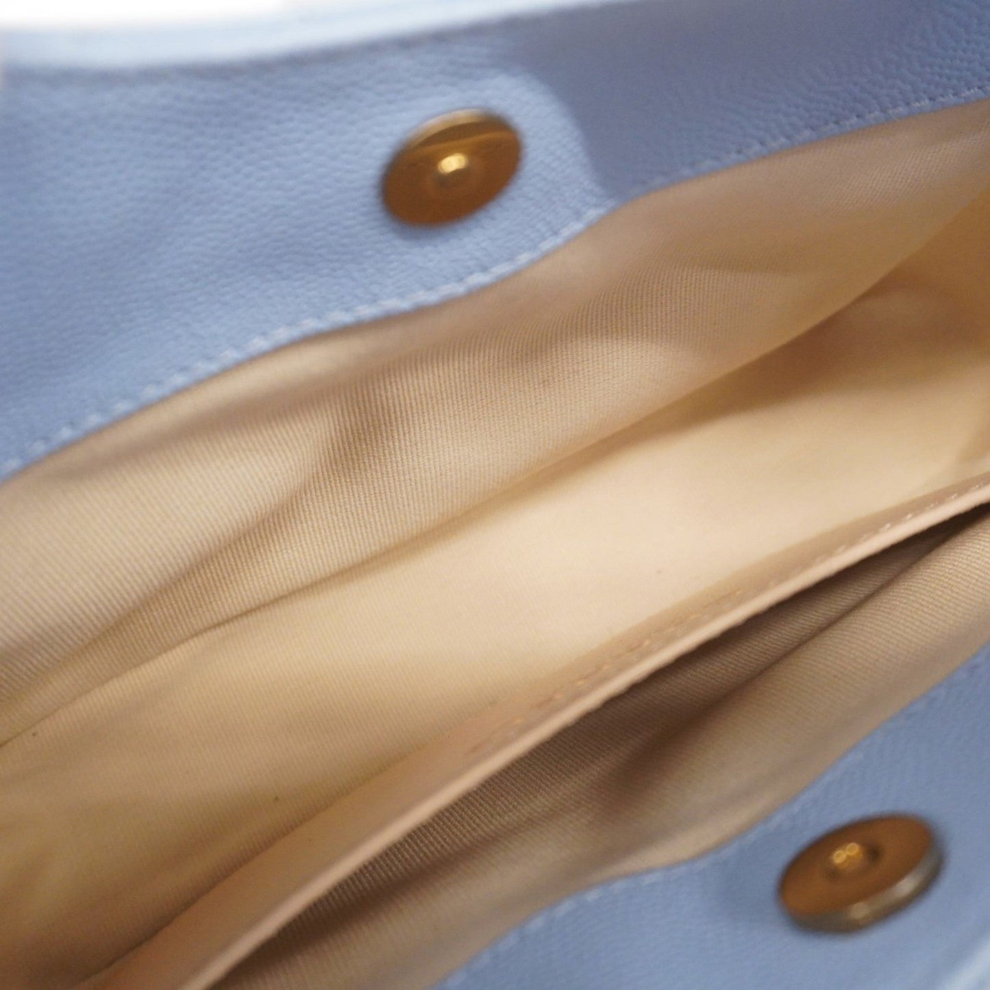 Chanel Blue Grained Calfskin Shoulder Bag ()