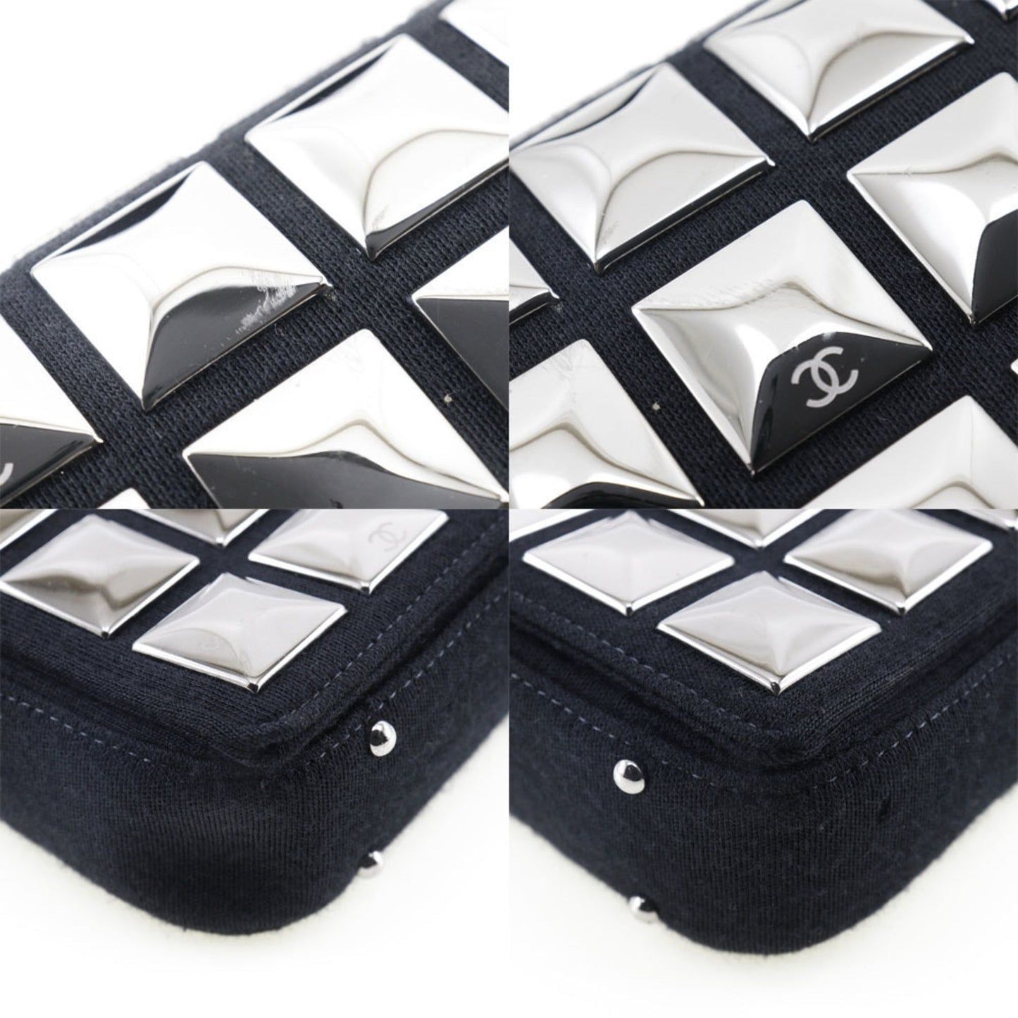 Chanel Black Cotton Shoulder Bag ()