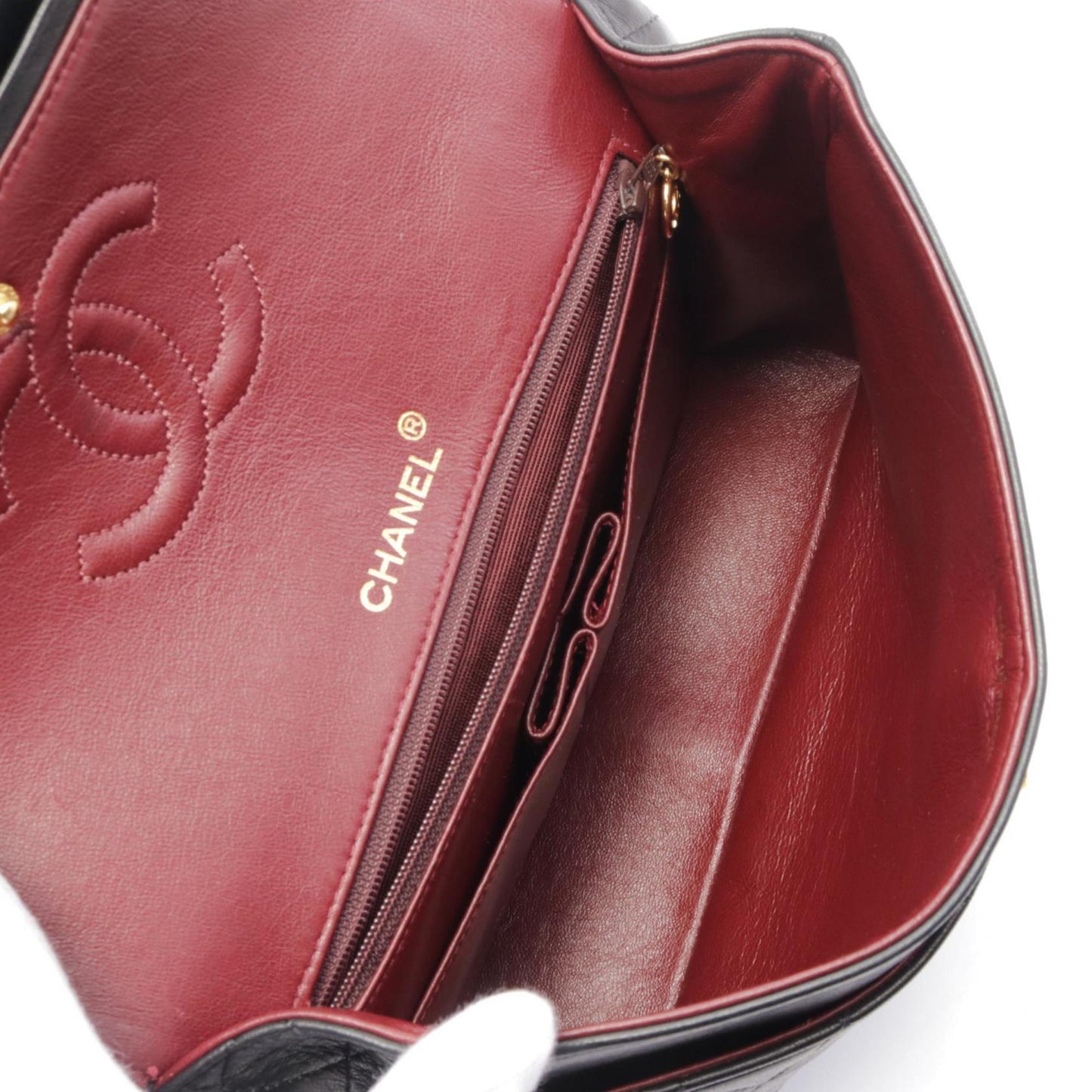 Chanel Black Leather Shoulder Bag ()