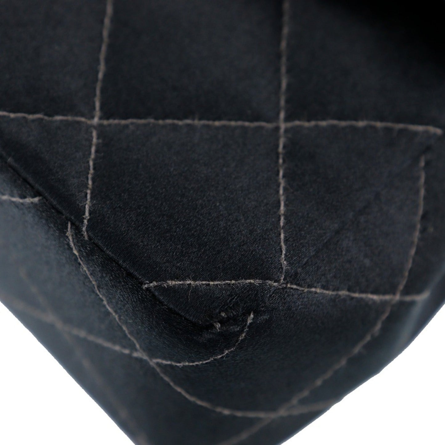 Chanel Black Satin Shoulder Bag ()