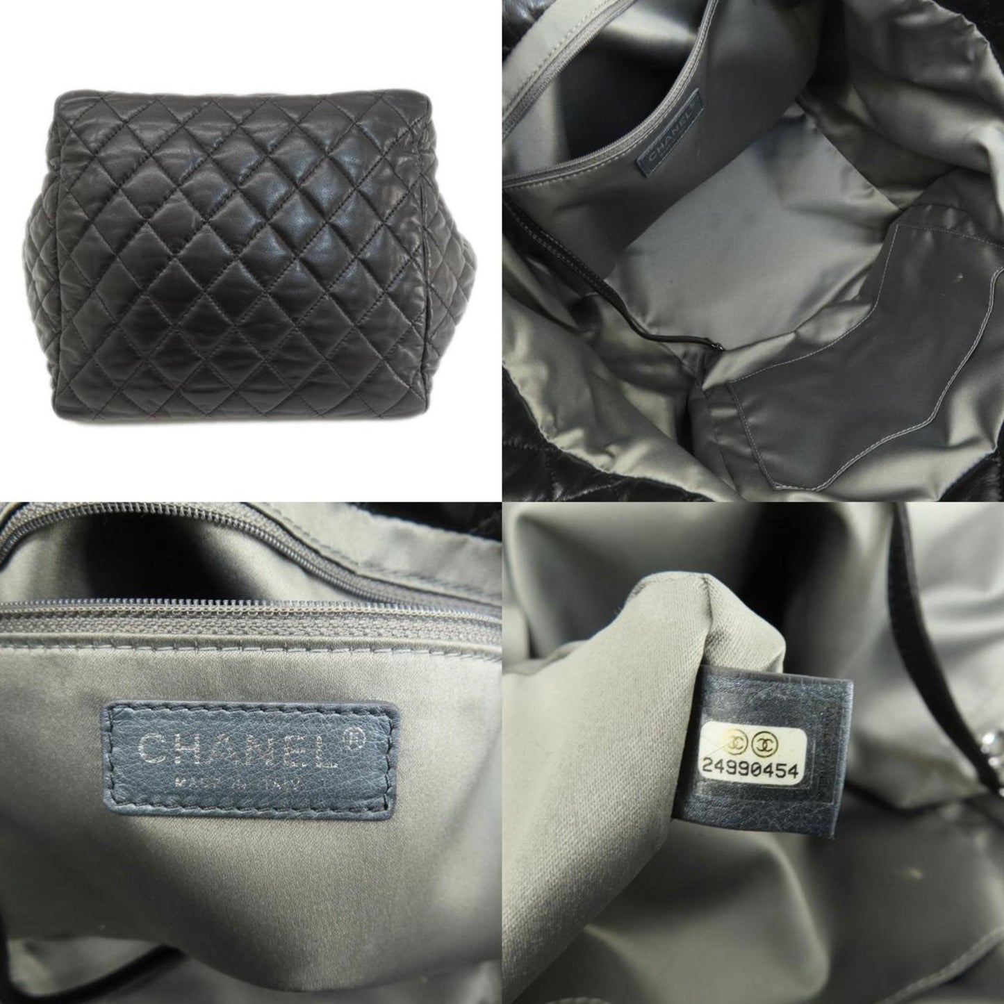 Chanel Black Leather Tote Bag ()