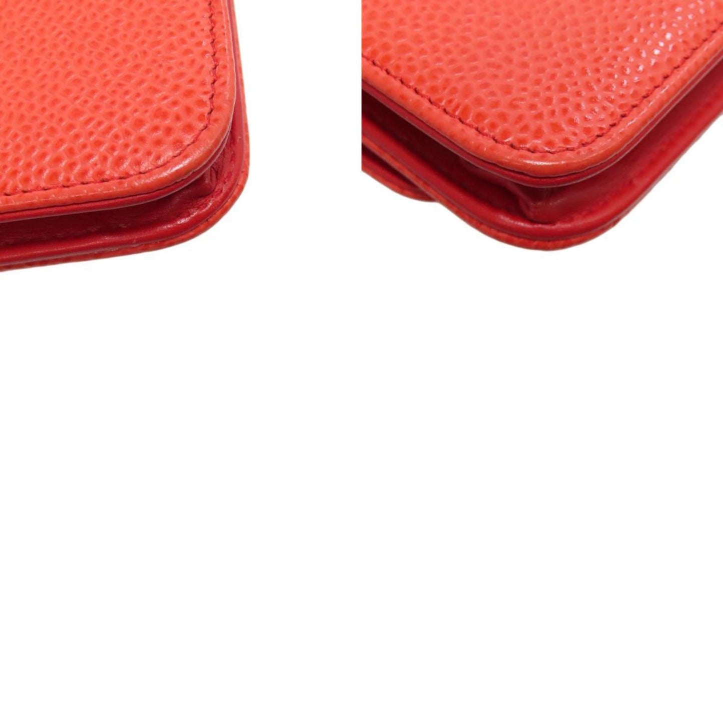 Chanel Red Color Caviar Leather Shoulder Bag ()