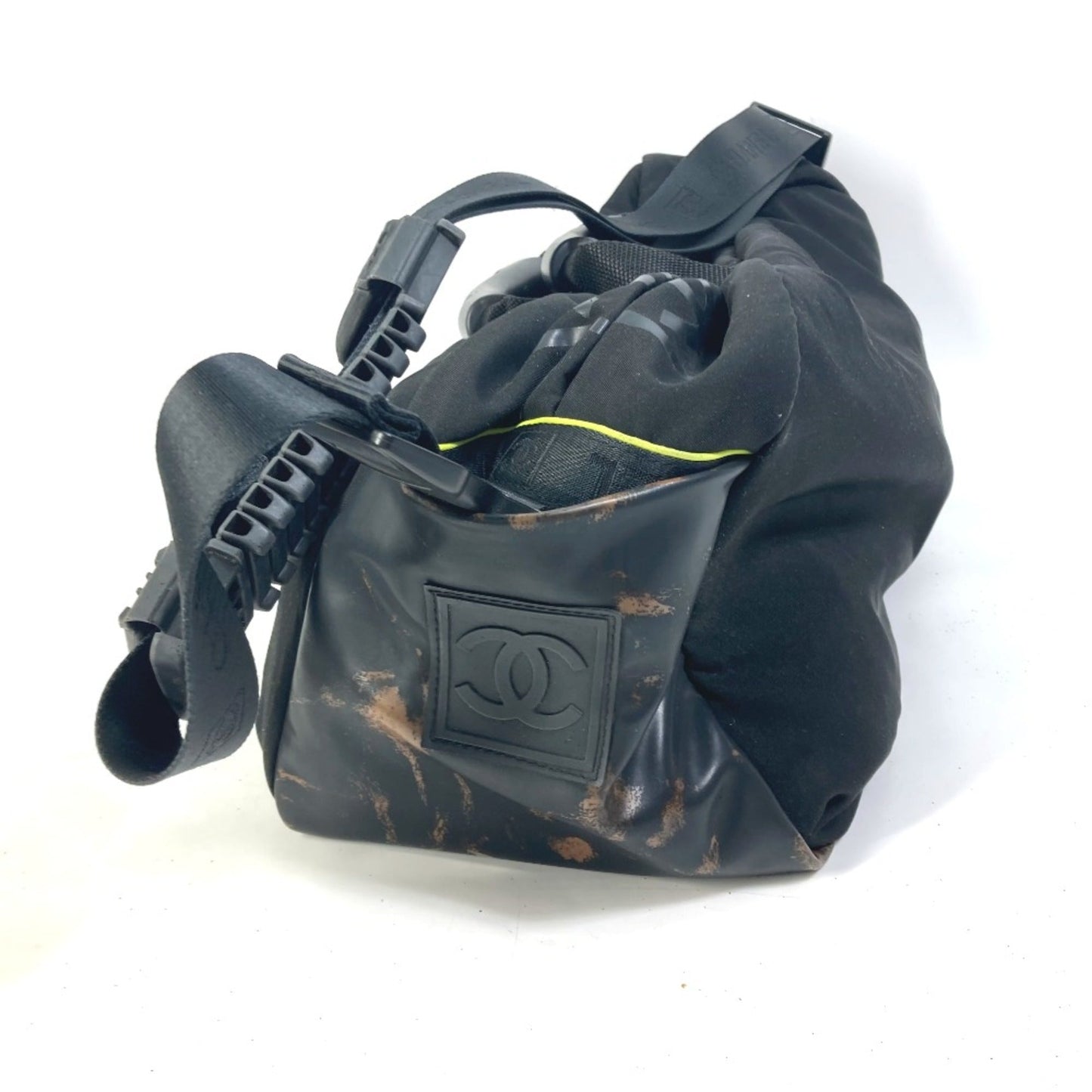 Chanel Black Cloth Boston Bag ()