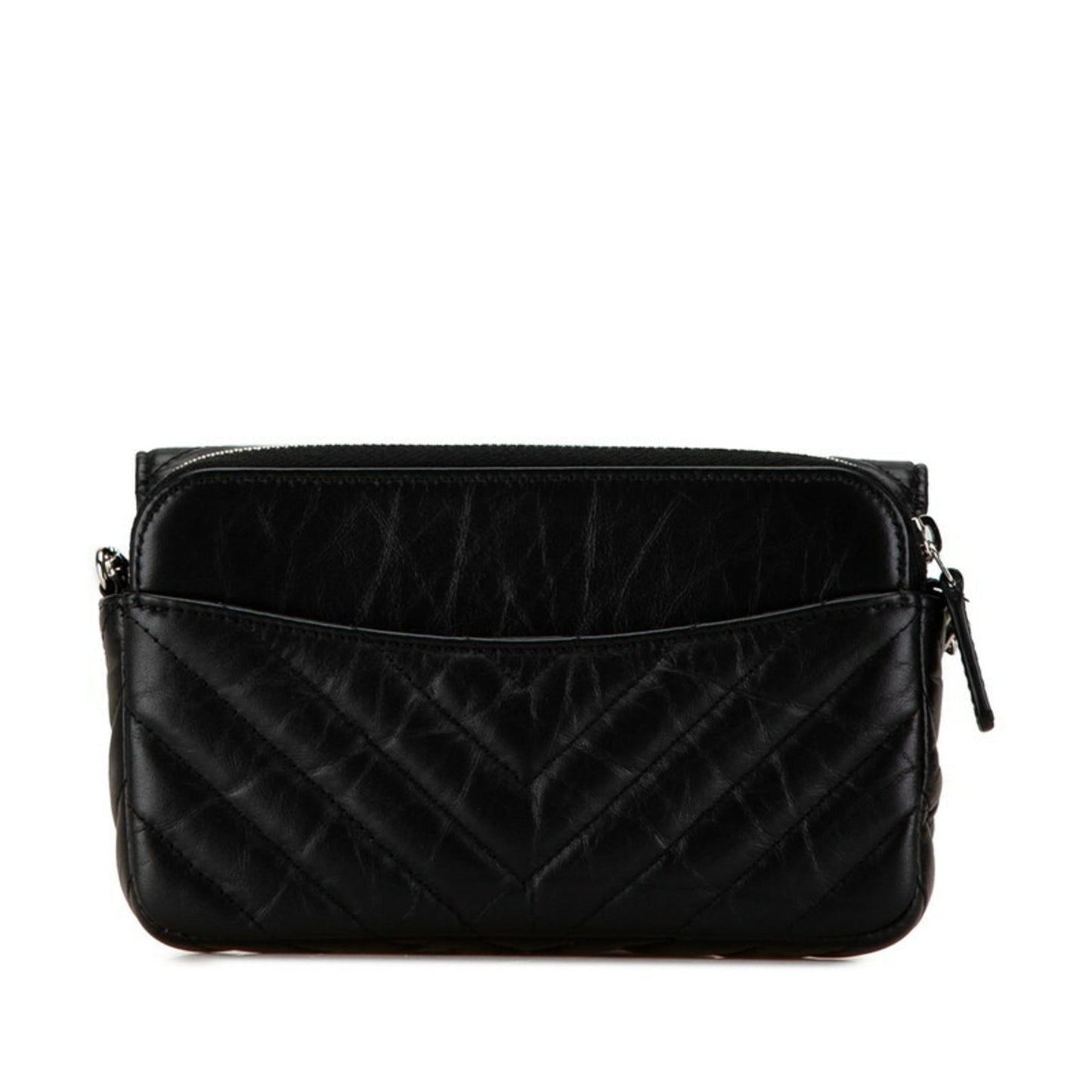 Chanel Black Leather Shoulder Bag ()