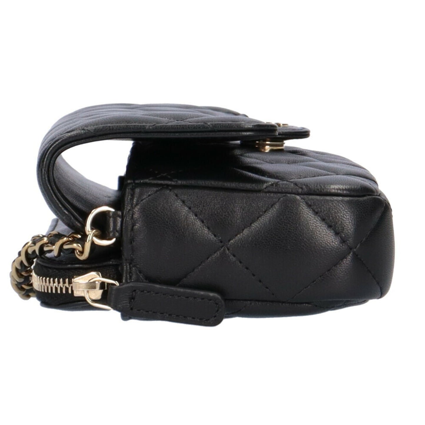 Chanel Black Leather Shoulder Bag ()
