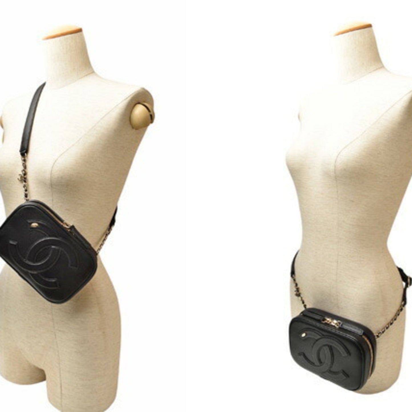 Chanel Black Leather Shoulder Bag ()