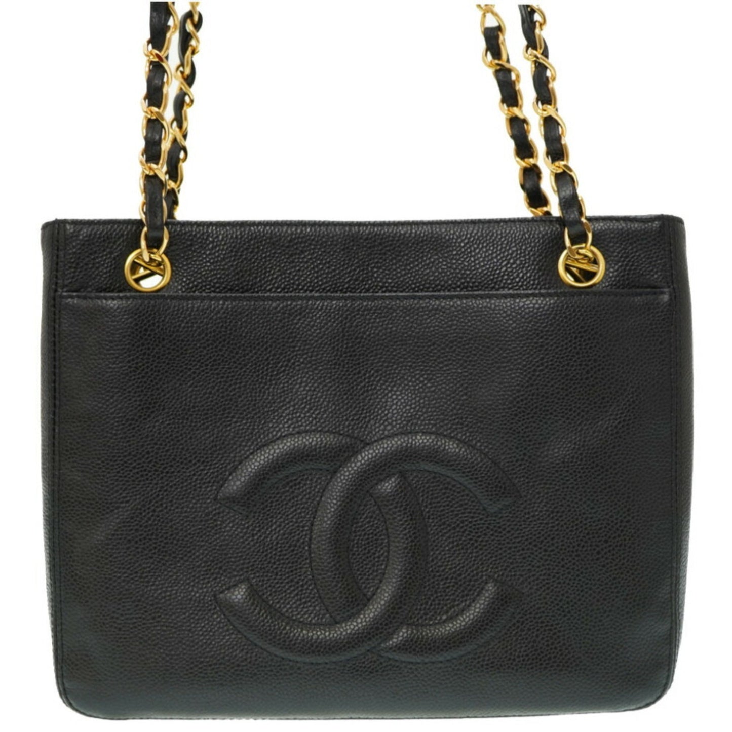 Chanel Caviar Skin Black Caviar Leather Shoulder Bag ()