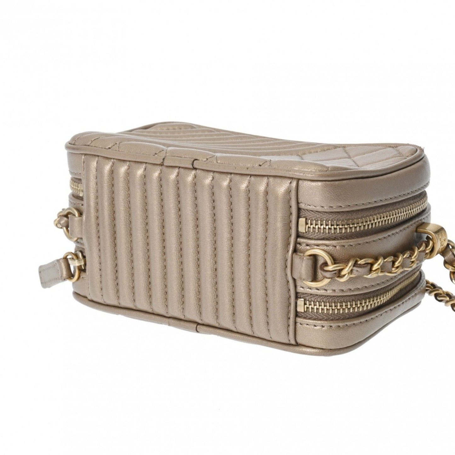 Chanel Bronze Leather Shoulder Bag ()