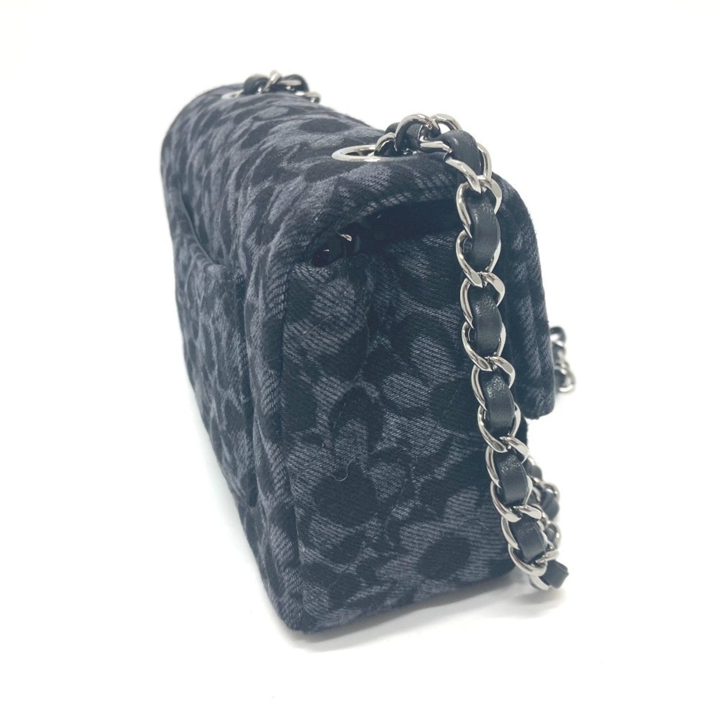 Chanel Black Denim Shoulder Bag ()