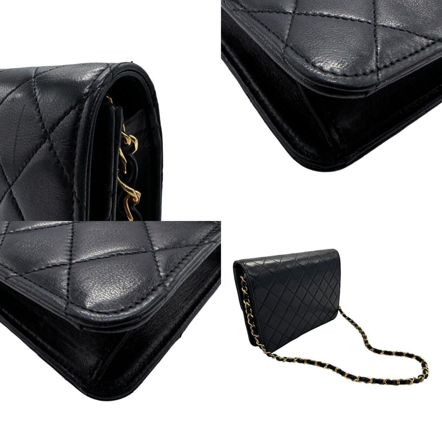 Chanel Black Metal Leather Shoulder Bag ()