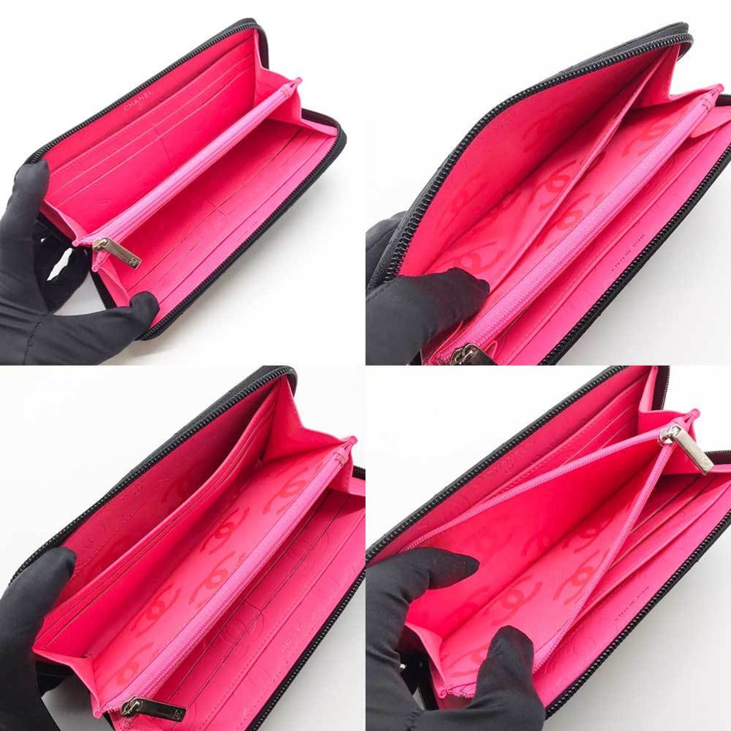 Chanel Black Leather Wallet (Bi-Fold) ()