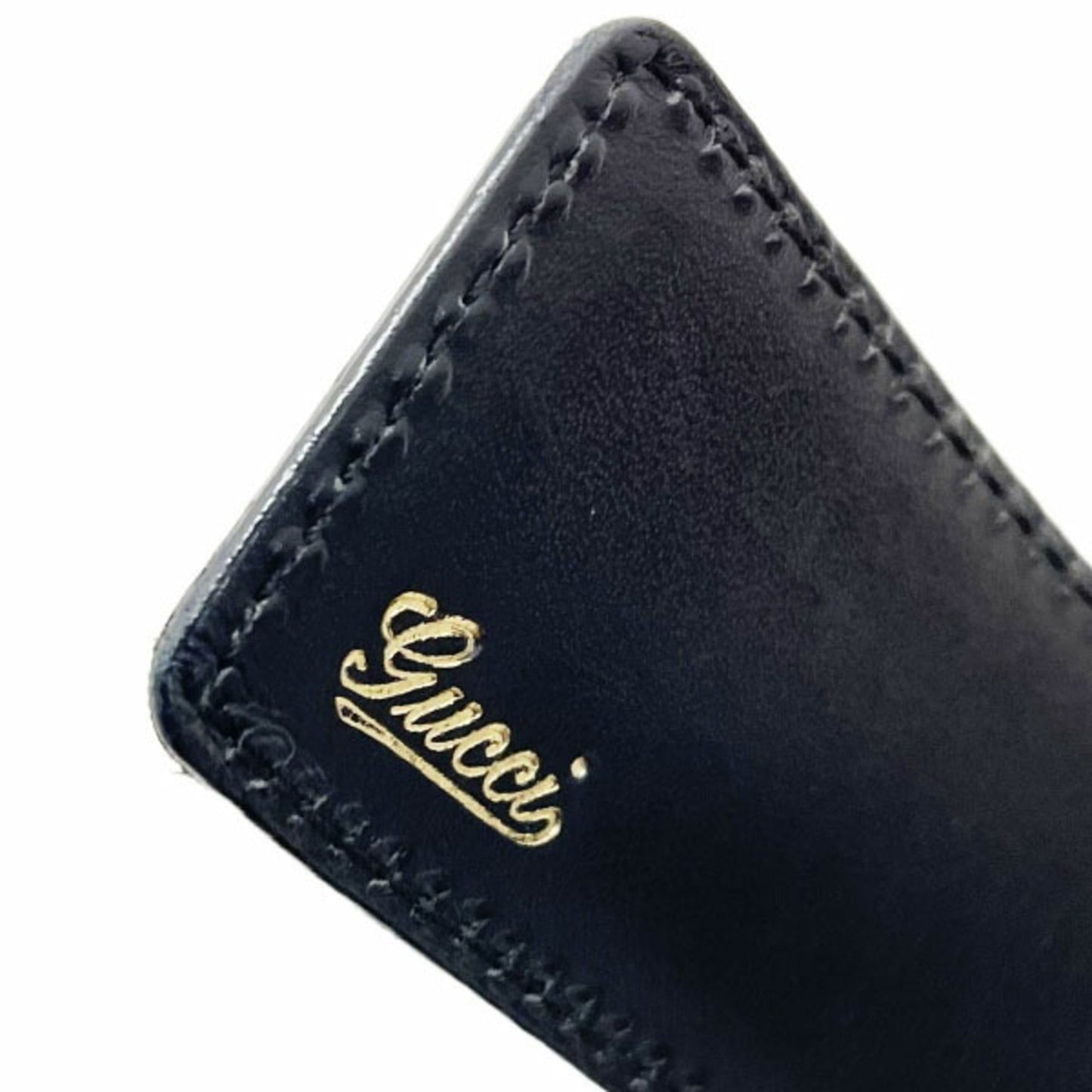 Gucci Black Gold Silver Standard Belt ()