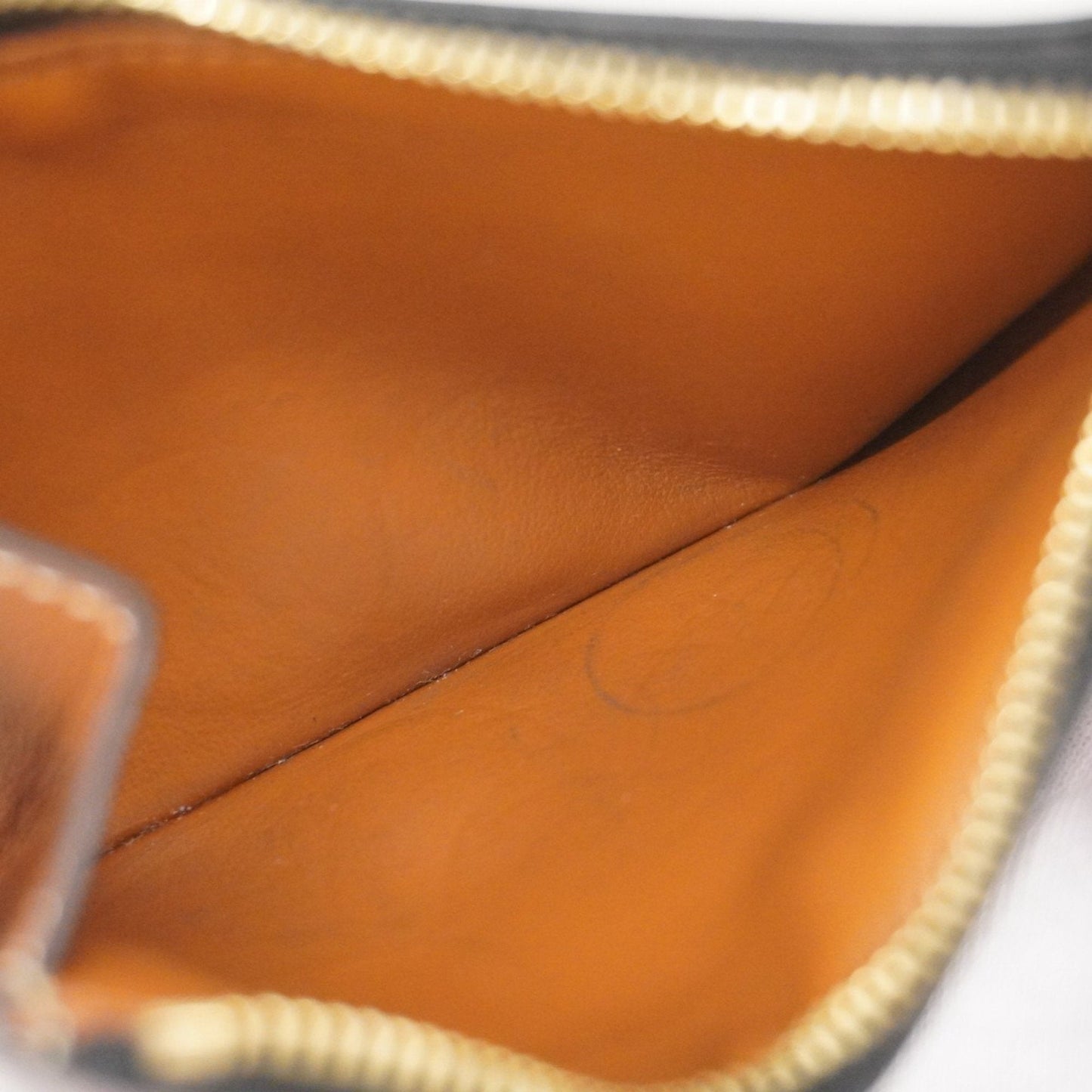 Celine Wallet/Coin Case, Macadam Leather, Brown, Women's