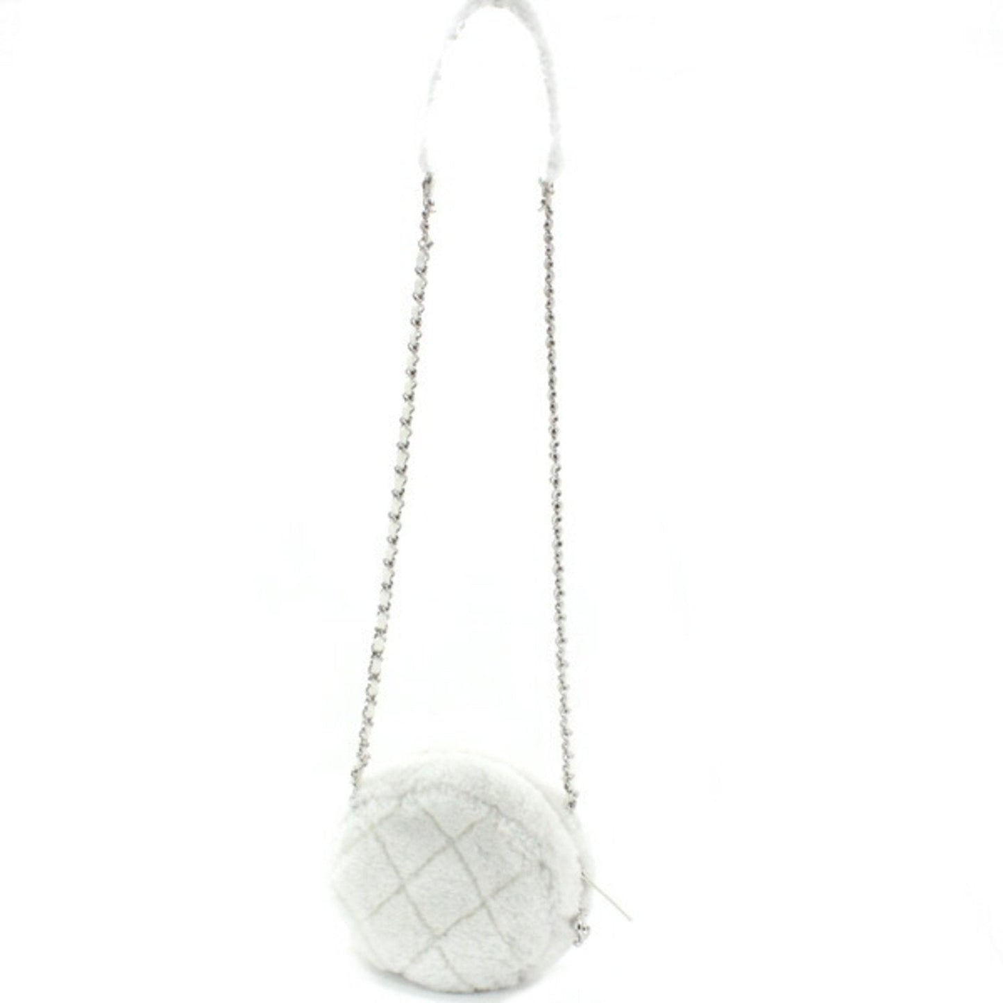 Chanel White Leather Shoulder Bag ()