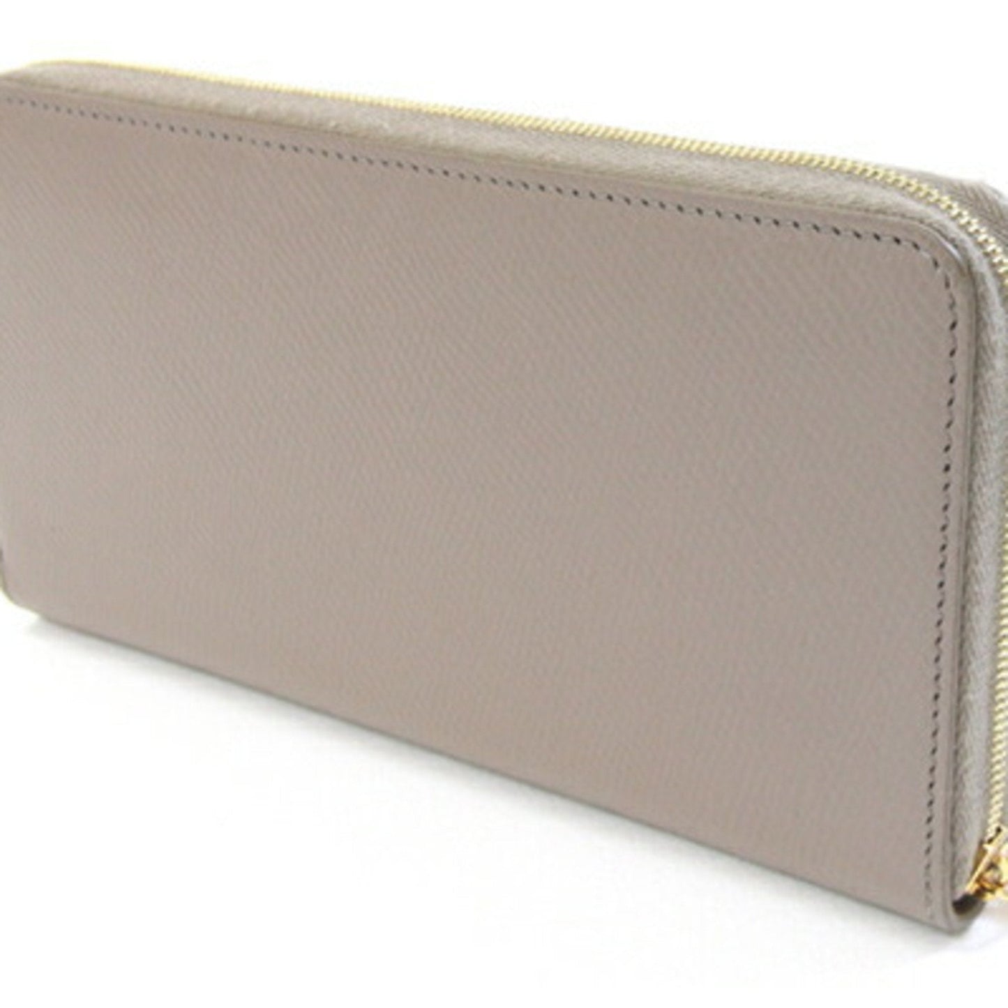 Celine Large Zip Wallet 10B553BEL.10BL Greige Leather Round Zipper Women's CELINE