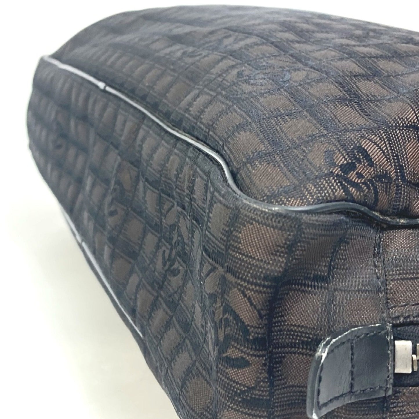 Chanel Brown Cloth Briefcase ()