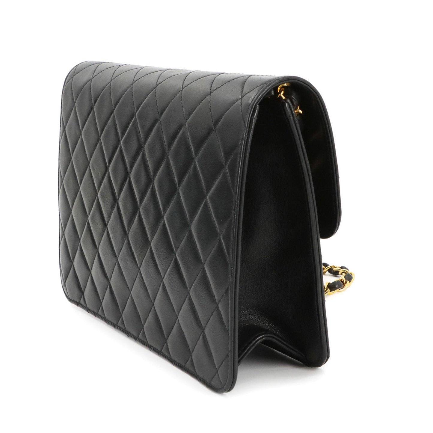 Chanel Black Leather Shoulder Bag ()