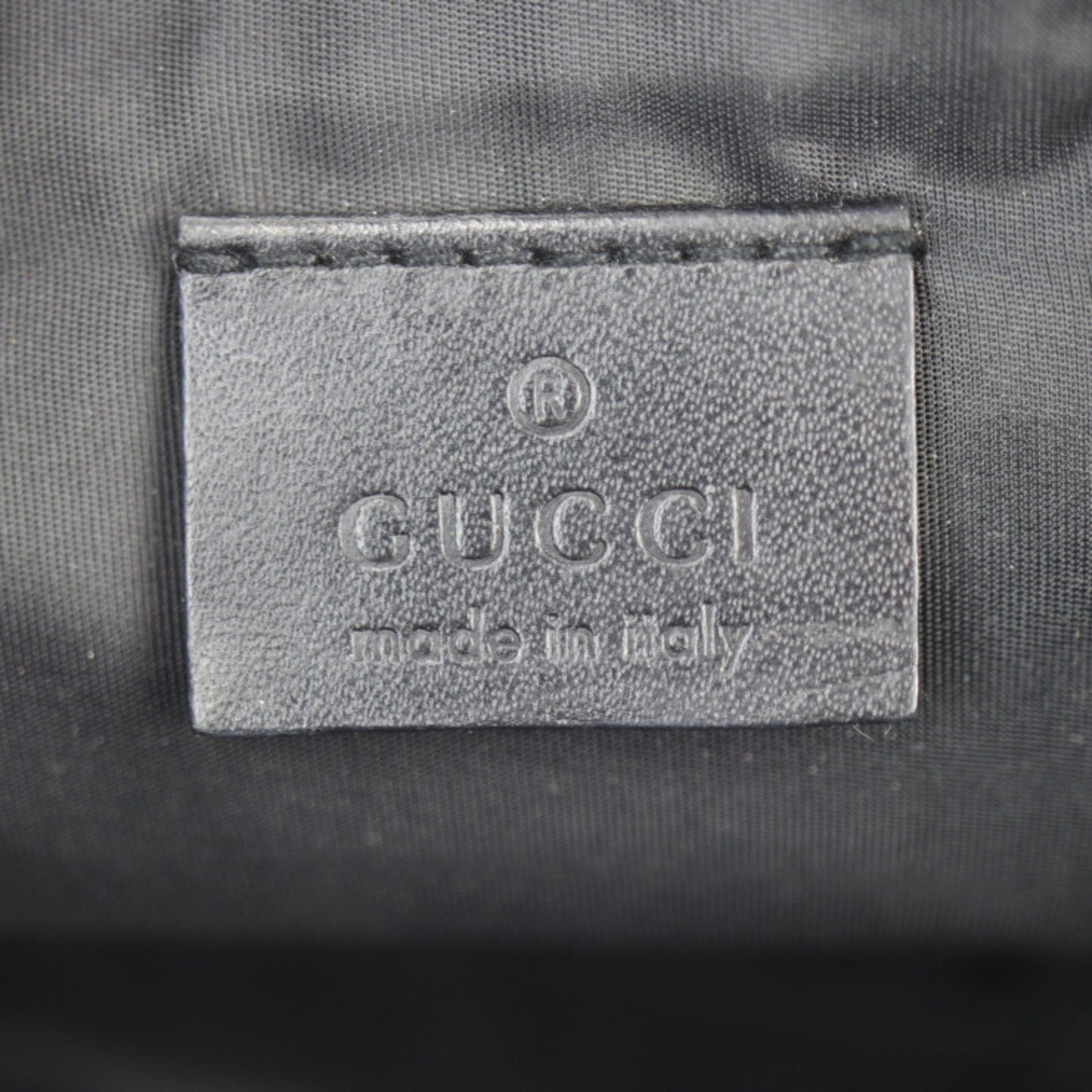Gucci Black Canvas Leather Handbag ()