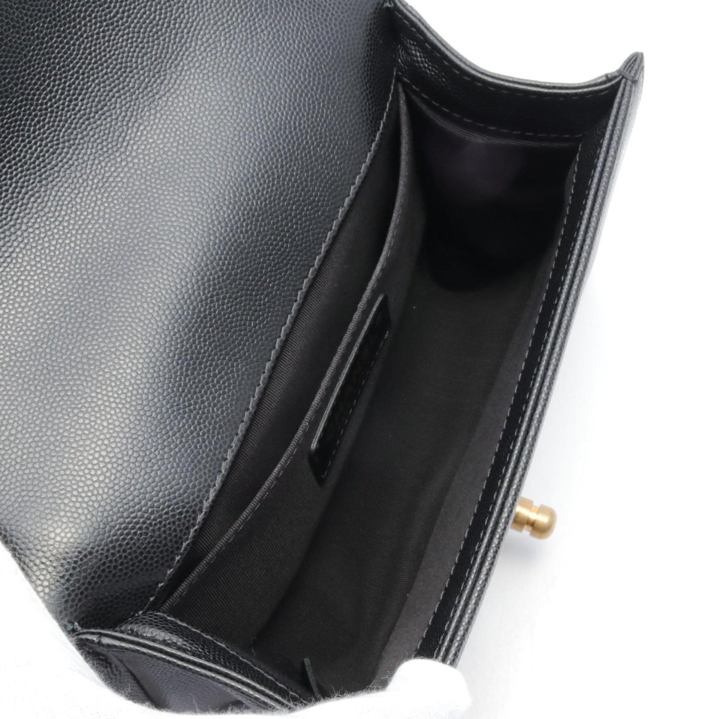 Chanel Black Caviar Leather Shoulder Bag ()