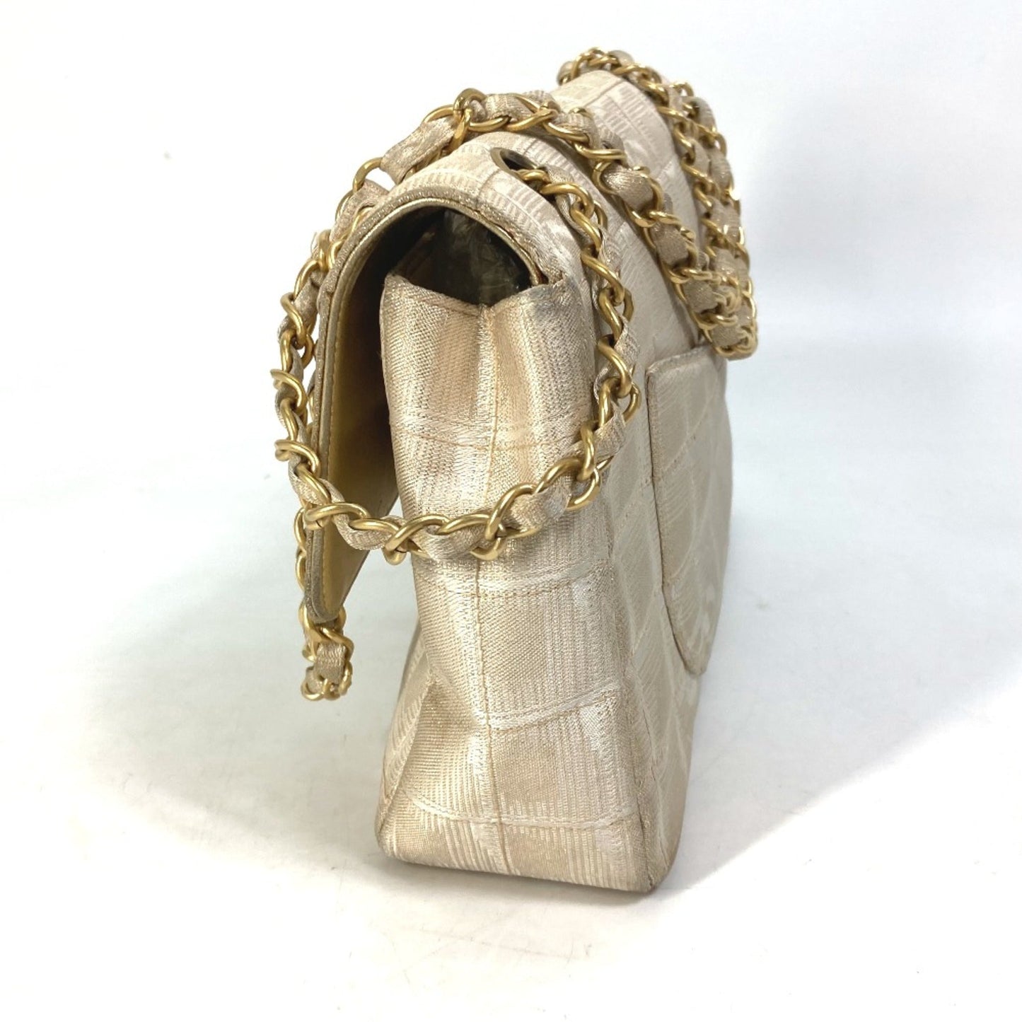 Chanel Beige Cloth Shoulder Bag ()