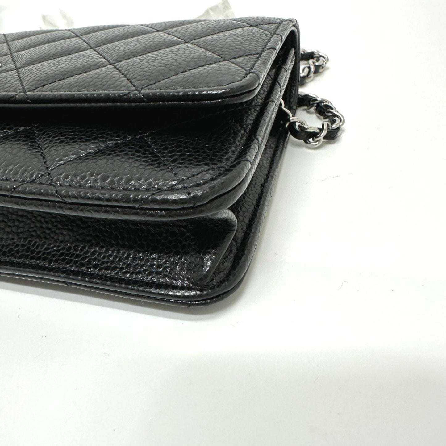 Chanel Black Caviar Leather Shoulder Bag ()