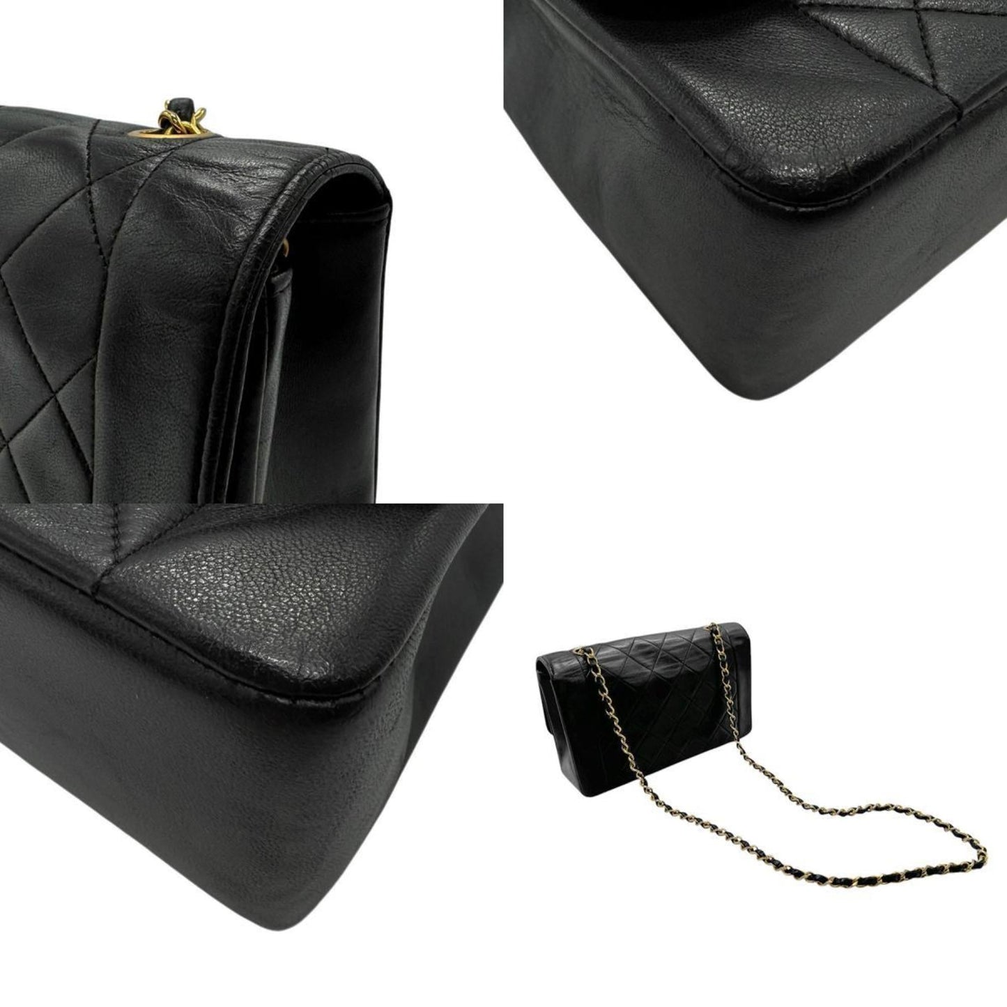 Chanel Black Leather Shoulder Bag ()