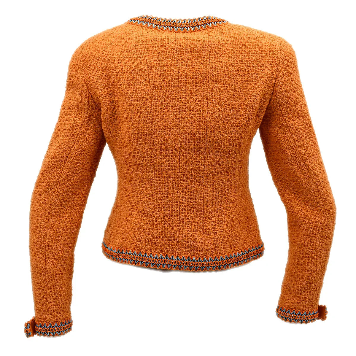 Chanel Collarless Jacket Orange 94P #38