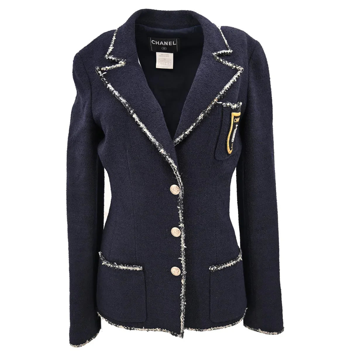 Chanel 2005 Navy & White "Devil Wears Prada" Jacket #38