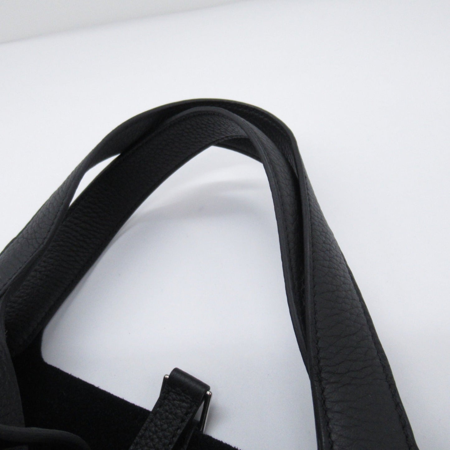 Hermes Picotin Lock MM Leather Handbag Black