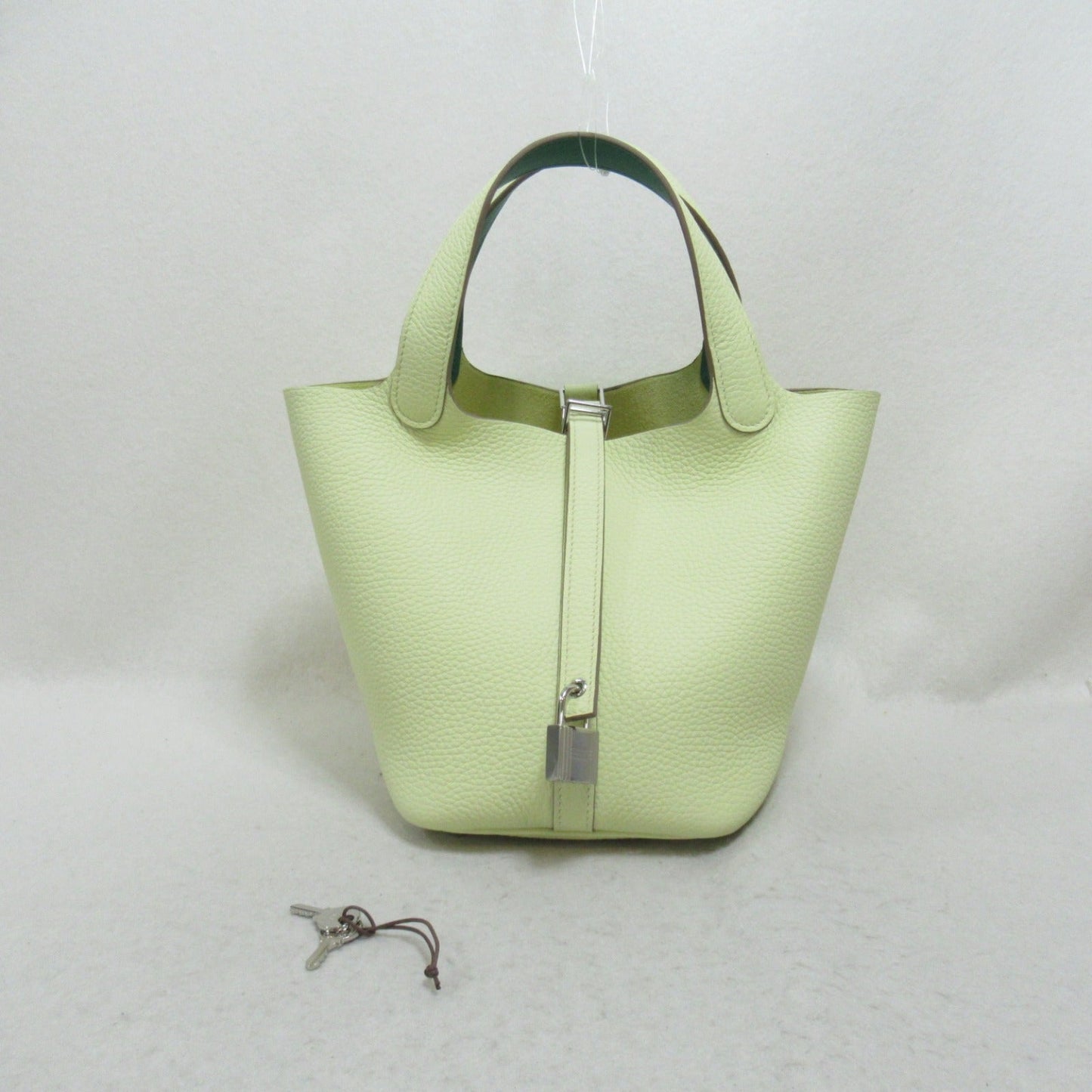 Hermes Picotin Lock PM Leather Handbag Green