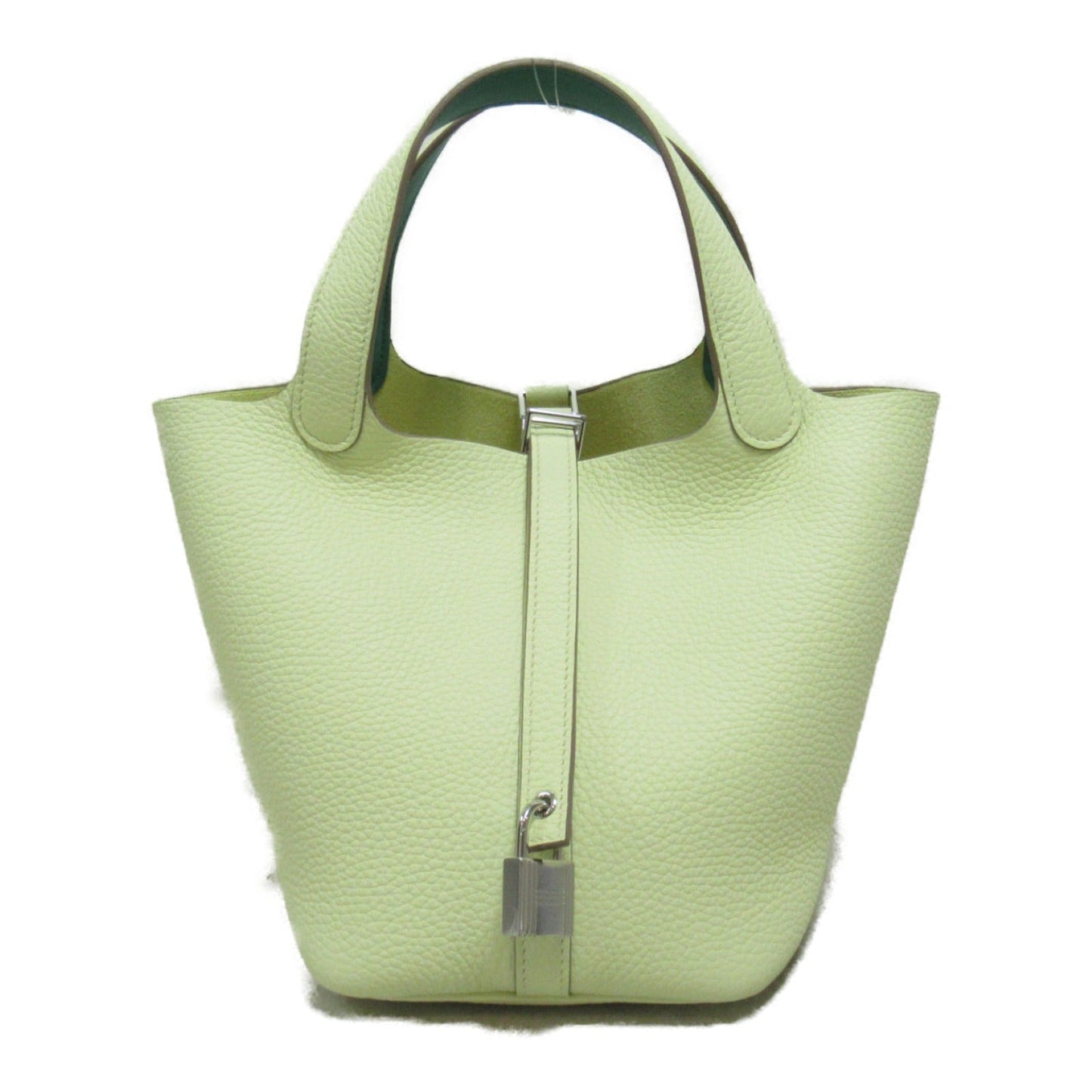 Hermes Picotin Lock PM Leather Handbag Green